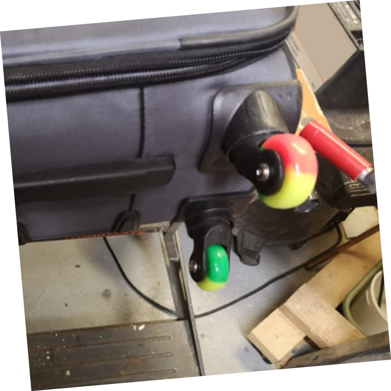 SHOWERORO 2Sets Travel Suitcase Men Replacement Part Mute Wheels Suitcase Caster Wheels image number 3