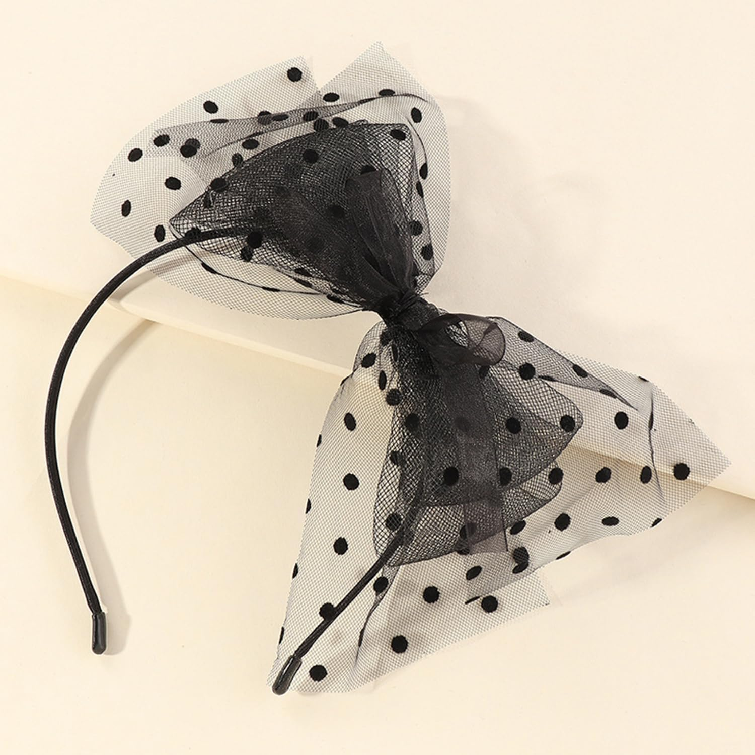 1 Piece Bow Headband and 1 Piece Hair Ring, Elee Lace Hair Accessories, Retro Headdress, Clothing Accessories