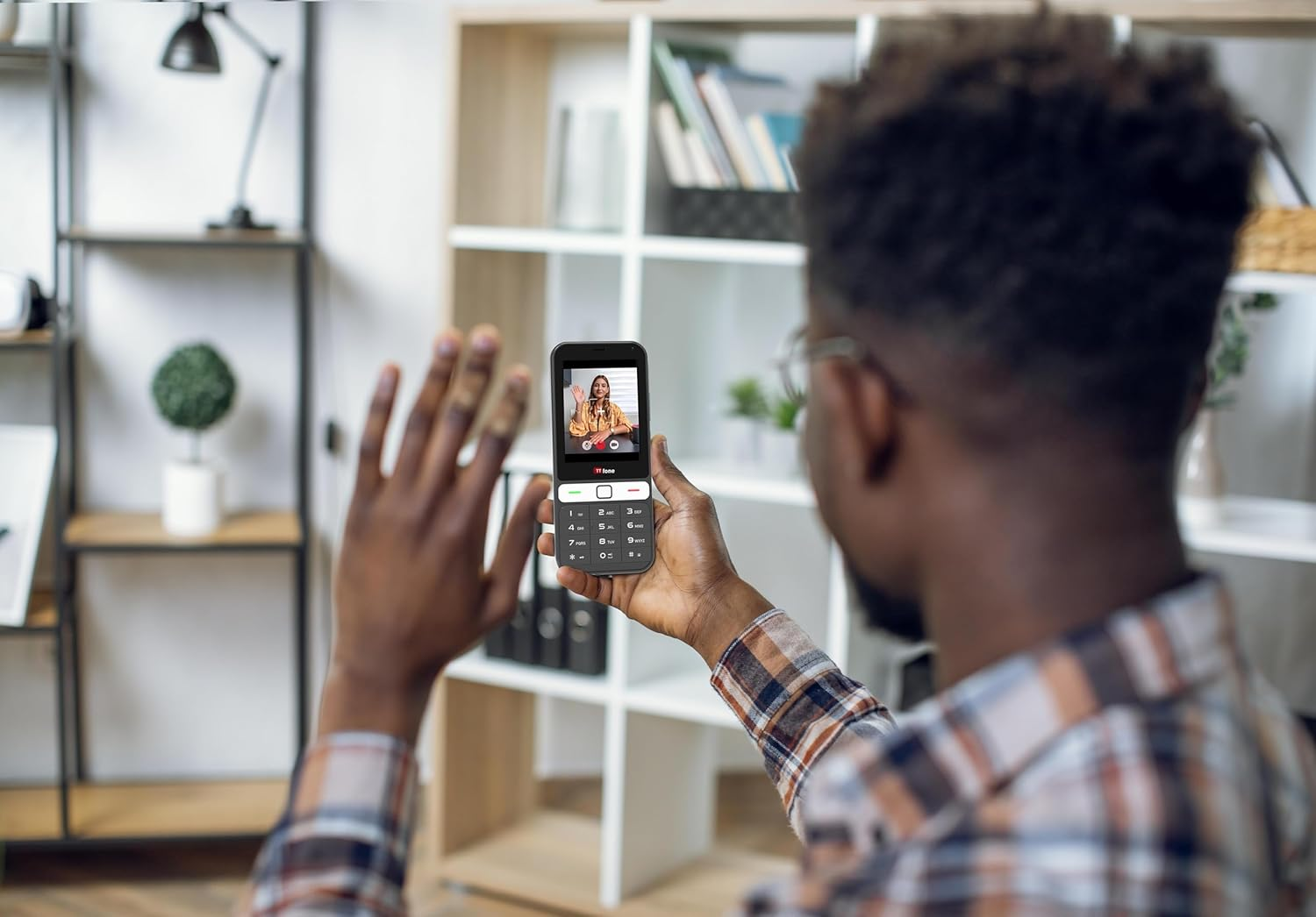 Ttfone TT280 - Phone 4G Dual SIM Single with Android, 2.8 Inch Touchscreen, Keyboard, 2MP Camera, USB-C - Mobile Phone Unlocked, Easy to Use (With USB Cable)