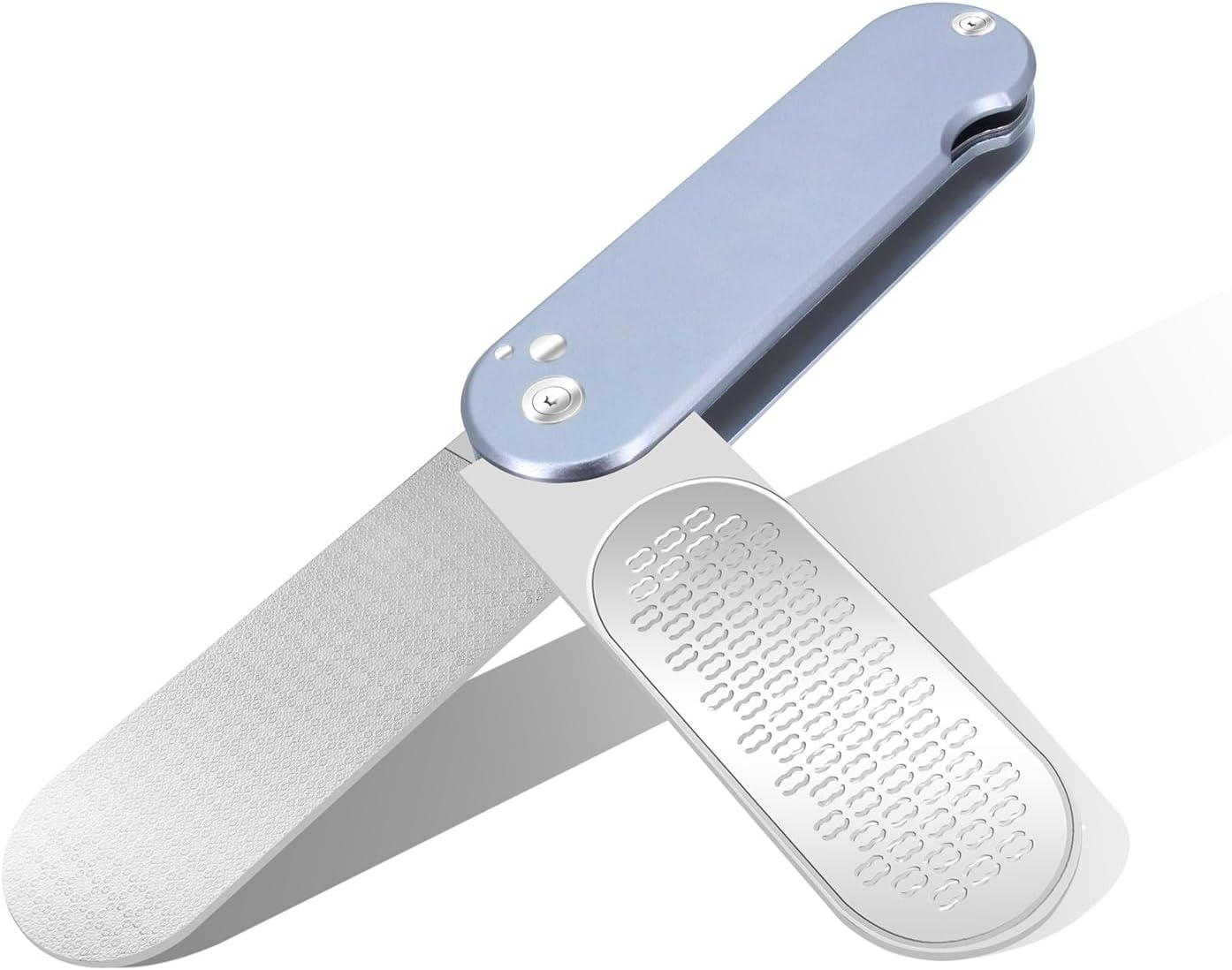 3-In-1 Multifunctional Foot File Cuticle Remover for Pedicure Foot Care (Grey-F6D) image number 5