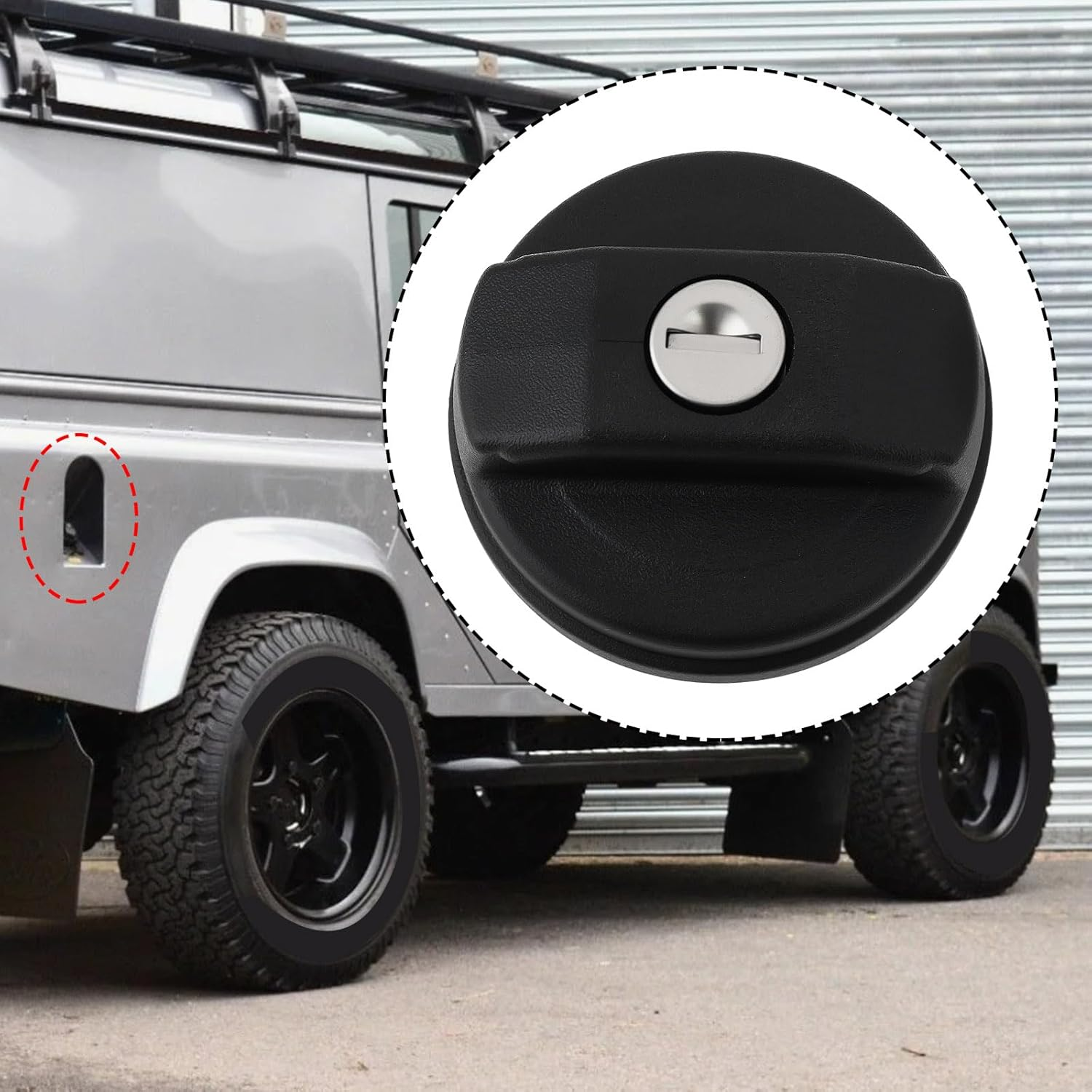 Emagtech Locking Fuel Tank Seal Cap WLD500200 LR075664 LR032977 Compatible with Land Rover Defender TD5 TDCI 2.2 2.4 1998-2016