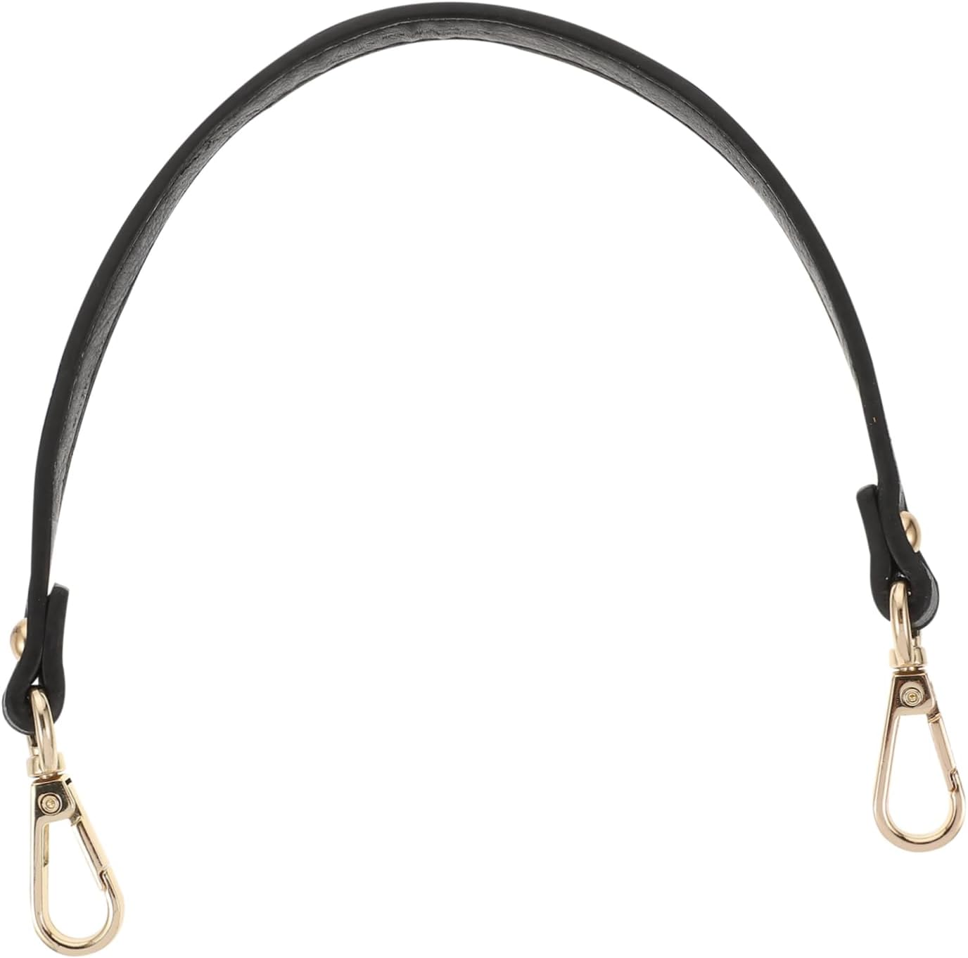 STOBOK Pu Leather Purse Strap with Silver Buckle, DIY Shoulder Bag Replacement Belt for Women, Short Handbag Handle for Crafting and Purse Making Accessories