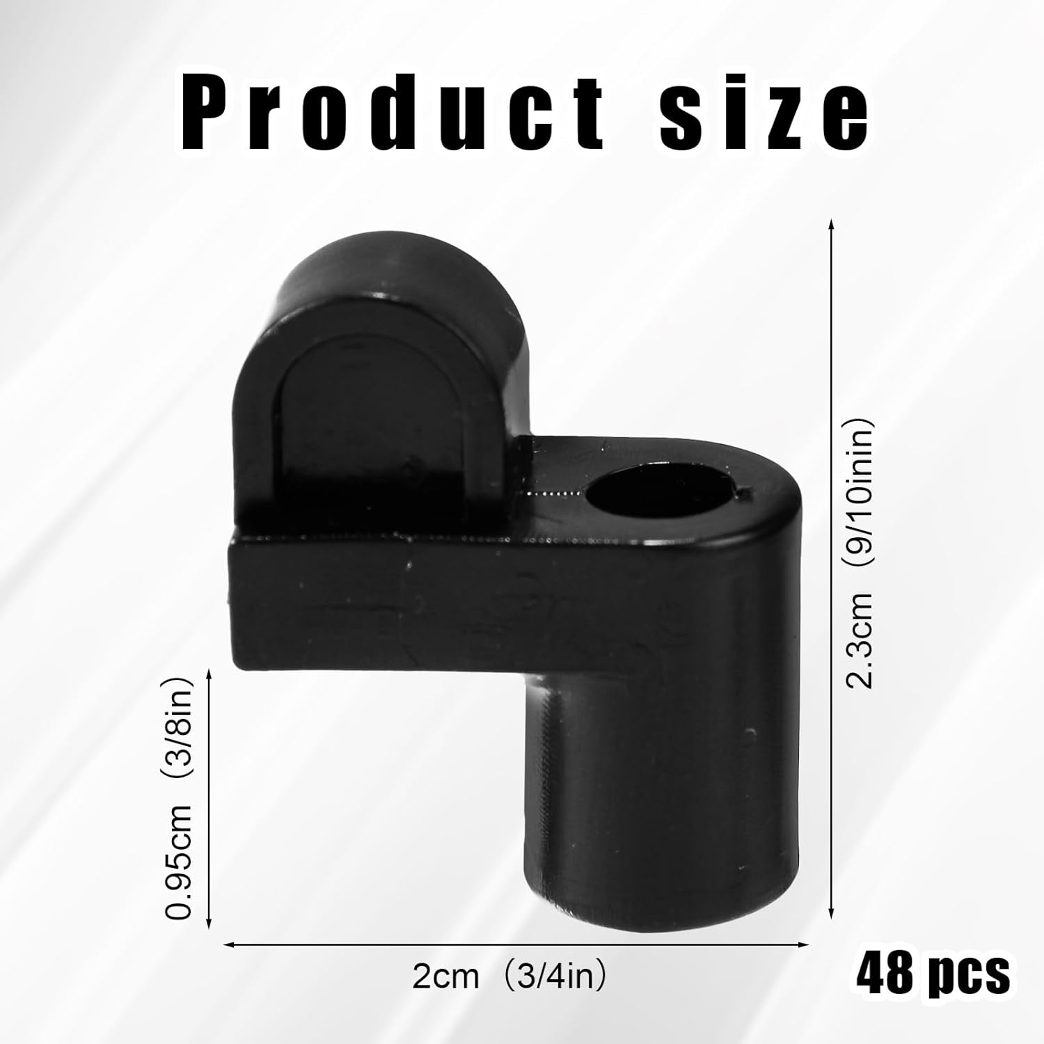 48Pcs 3/8In Window Screen Clips with Screws, Durable Nylon Diecast Door Glass Secure Fasteners Winter Window Screen Retainer Clip for Storm Windows Storm Panels Hardware (Black) - Black image number 6