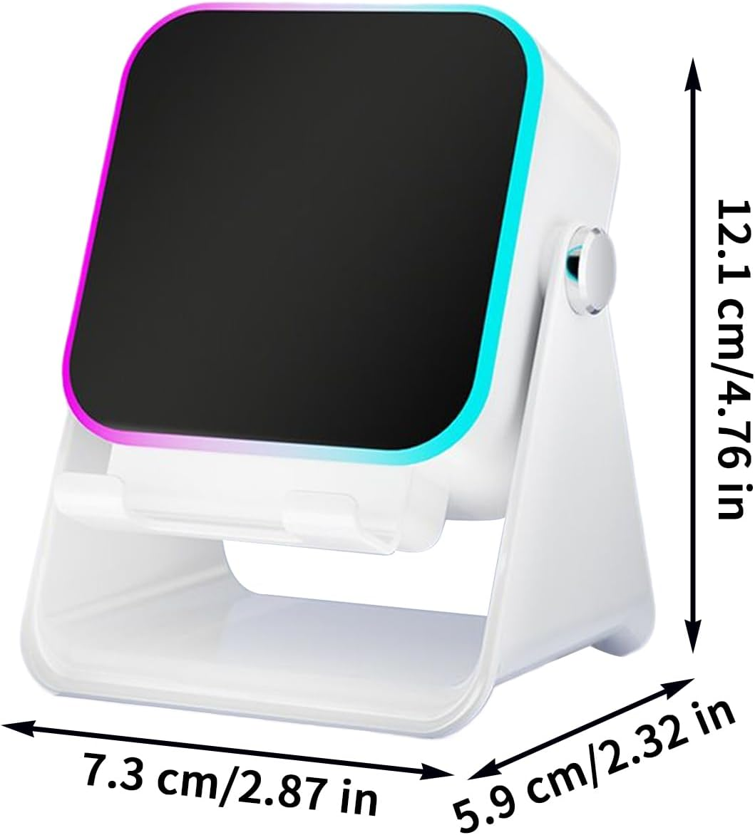 Wireless Induction Speaker - Audio Station Foldable with Light - Phone Speaker Stand 10W - for Office Home Birthday Travel Men Women Boyfriend Girl image number 2