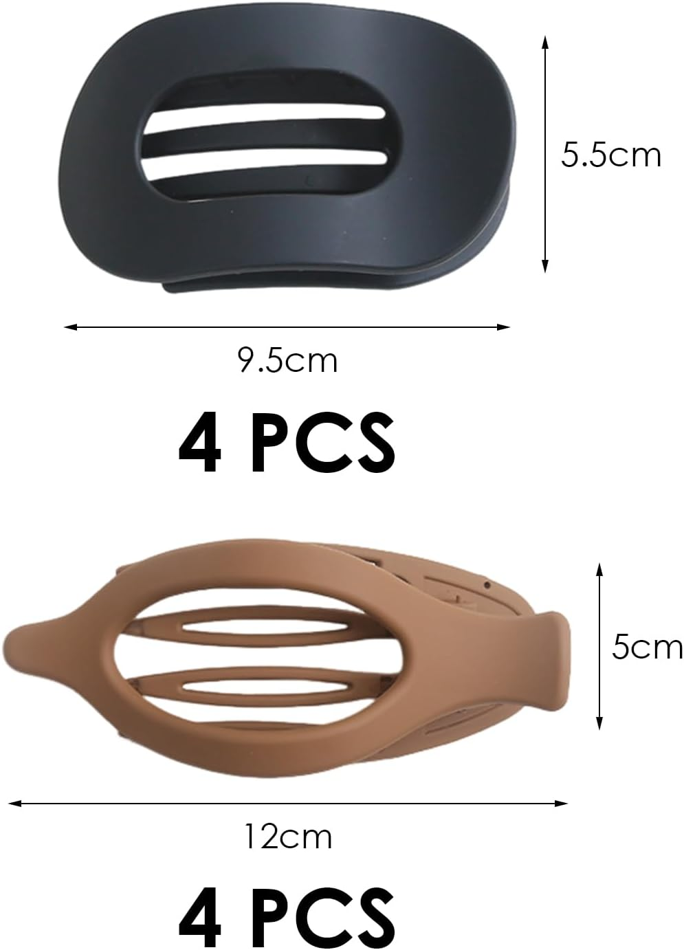 Pack of 8 Hair Clips Retaining Clips Back of Head Retro Hair Supports Headwear for Prom Party Duckbill Clips for Home image number 1