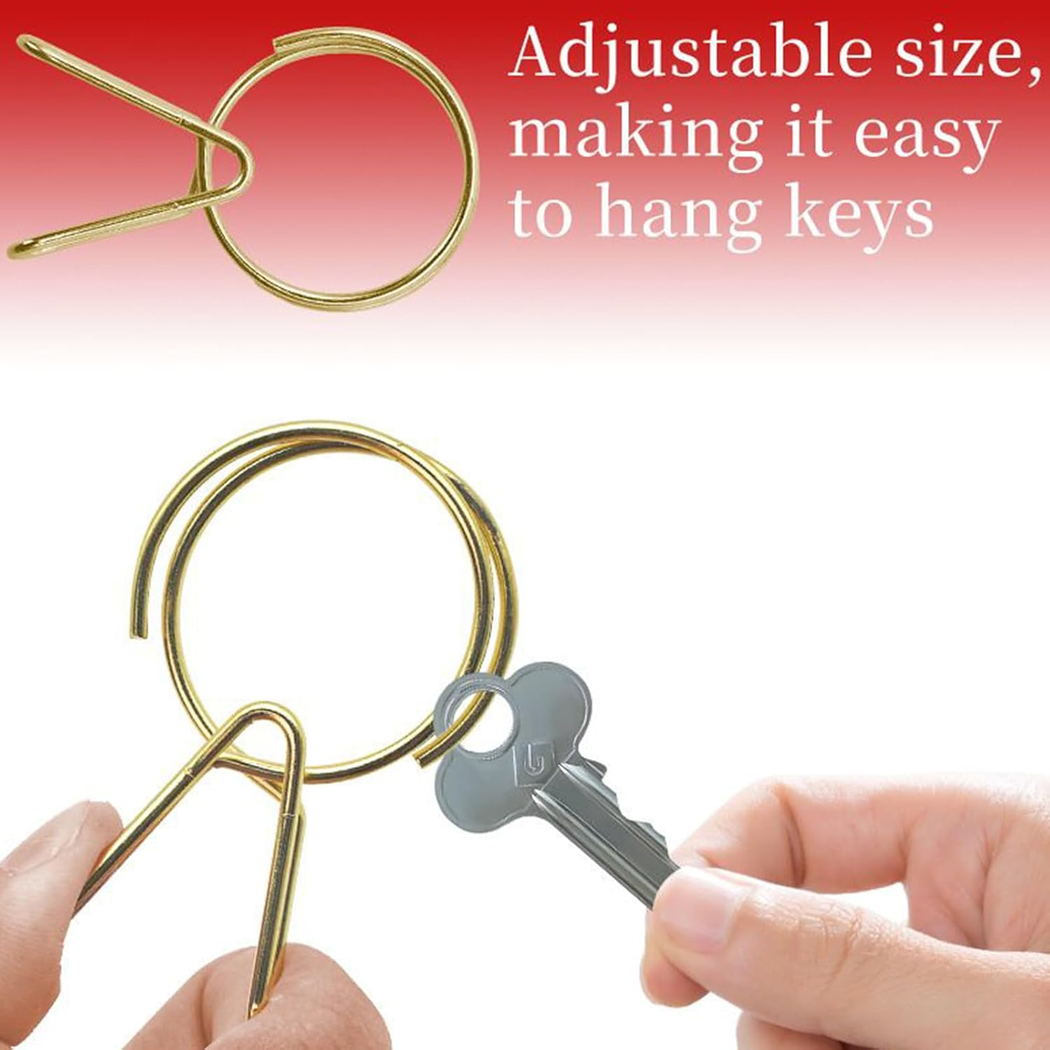 Evnbhgyu Pocket Clip | Quick and Easy Access Holder to Keys - Compact Ring for Wallet Travel Car Purse Pants Work Pocket Belt Home Women Men Daily Organization image number 3