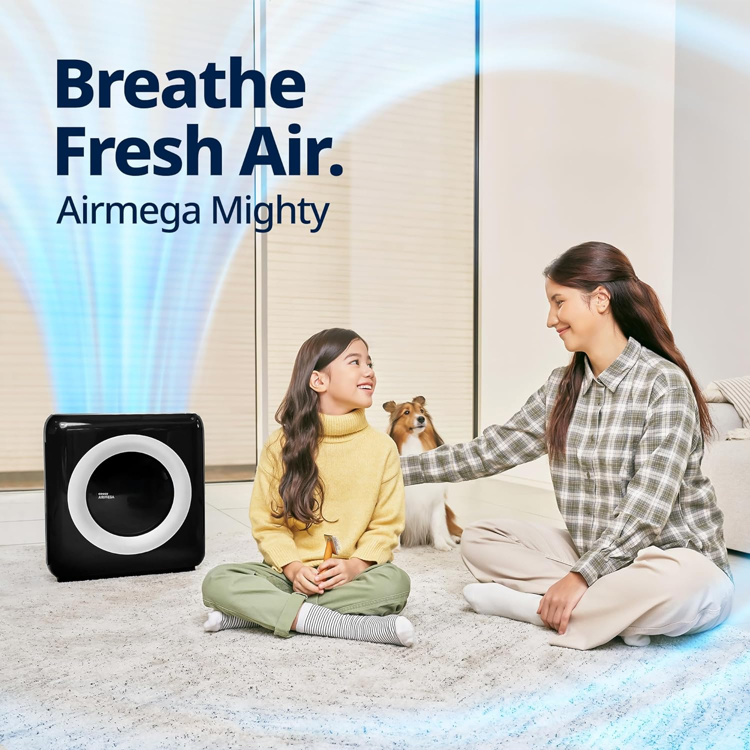COWAY Air Purifier AIRMEGA MIGHTY (Black) AP-1512HH - Removes up to 99.999 Percent of Harmful Particles and Pollutants for 109㎡ Space*, USA Best Air Purifier by New York Times image number 5