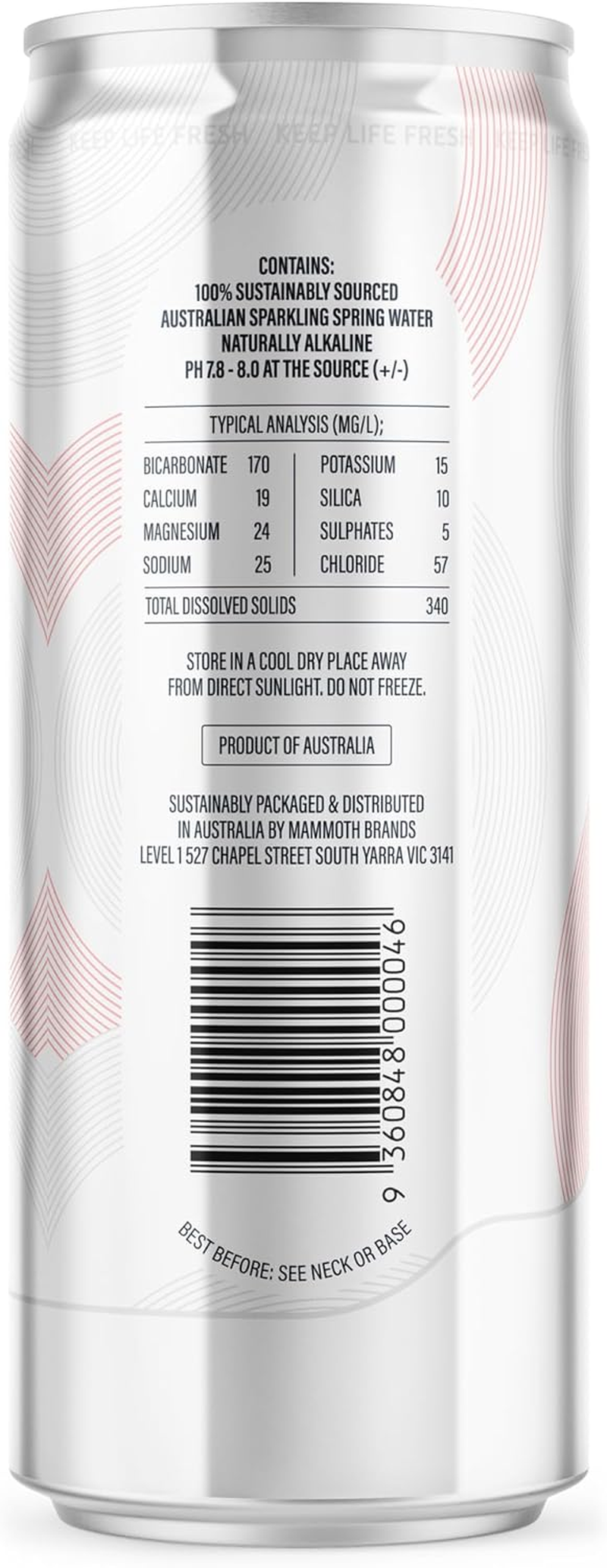 Rippl Circular Design Canned Sparkling Mineral Water, 330 Ml, 24 Pack image number 2