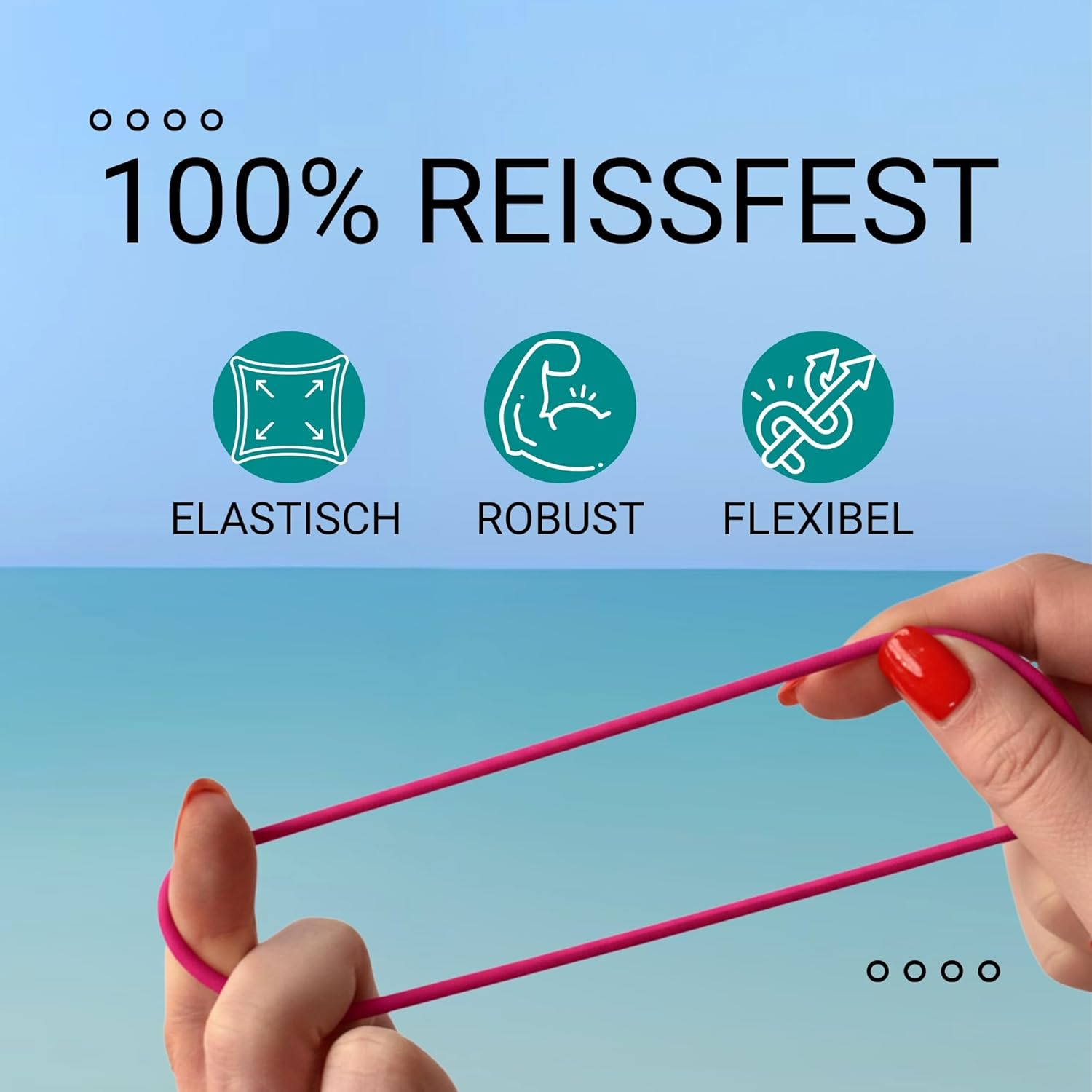 Haarallerliebst Silicone Hair Bobbles (Pack of 9 | Pink | 5 Cm) with Box for Storage (Box Colour: Pink) - Box Colour: White. image number 5