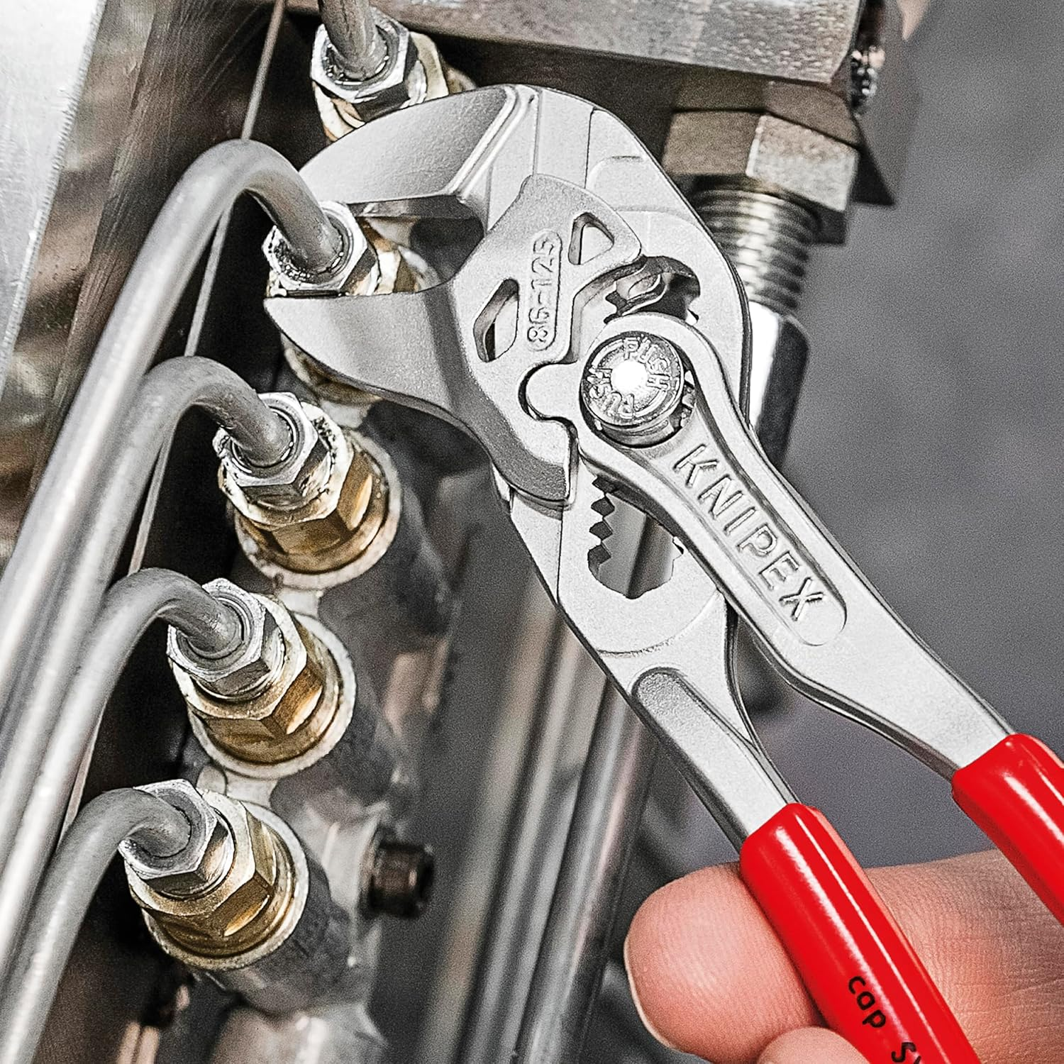 Knipex 86 03 125 Mini Plier Wrench with 11 Adjustment Positions