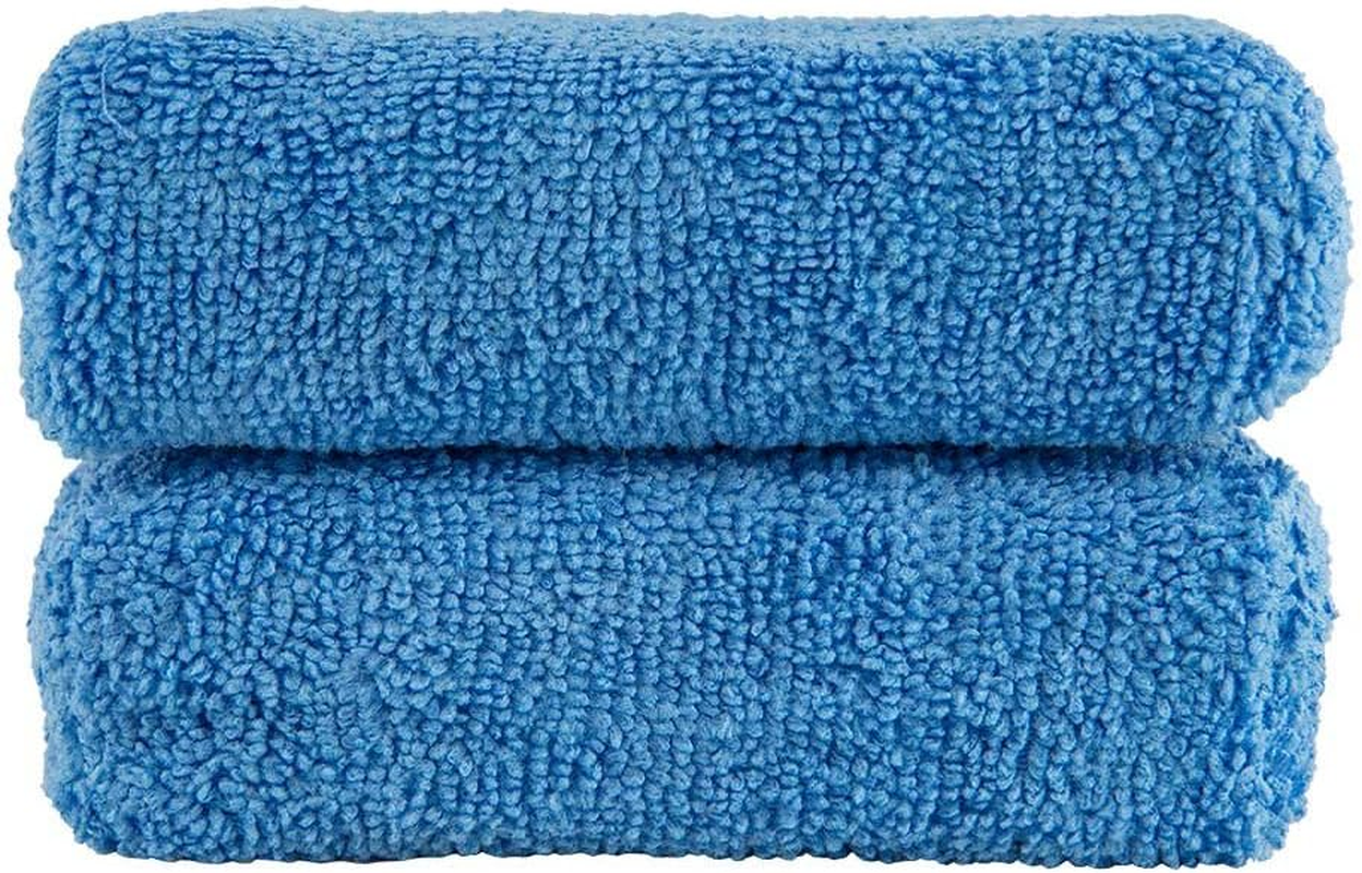 Chemical Guys MIC_292_02 Premium Grade Microfiber Applicator, Blue (Pack of 2) image number 2