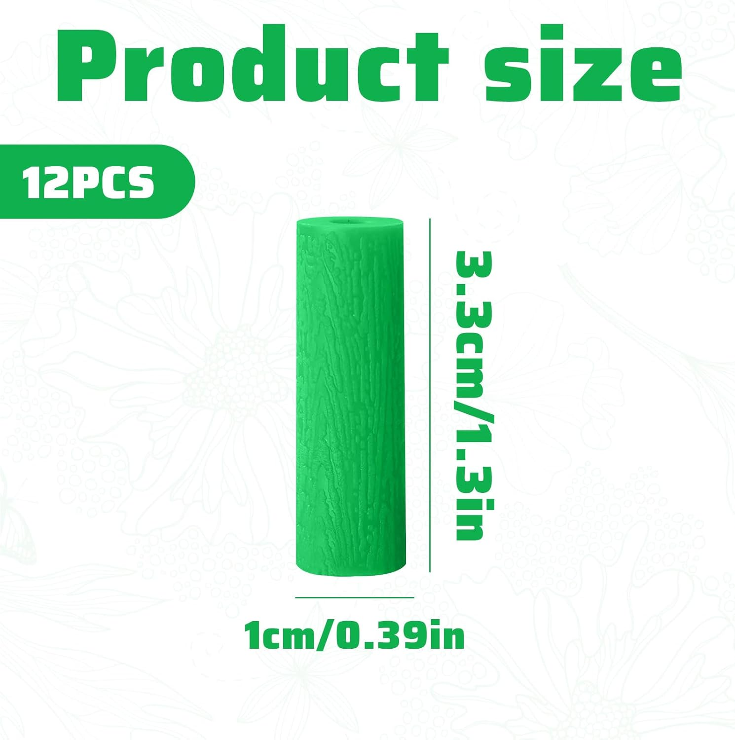 Aligner Chewies, 12Pcs Orthodontic Chewies, Aligner Chompers, Silicone Orthodontic Chompers, Aligner Trays Seaters Chewies, Dental Chewies, Retainer Chew, Compatible with Invisalign Chewies (Green)