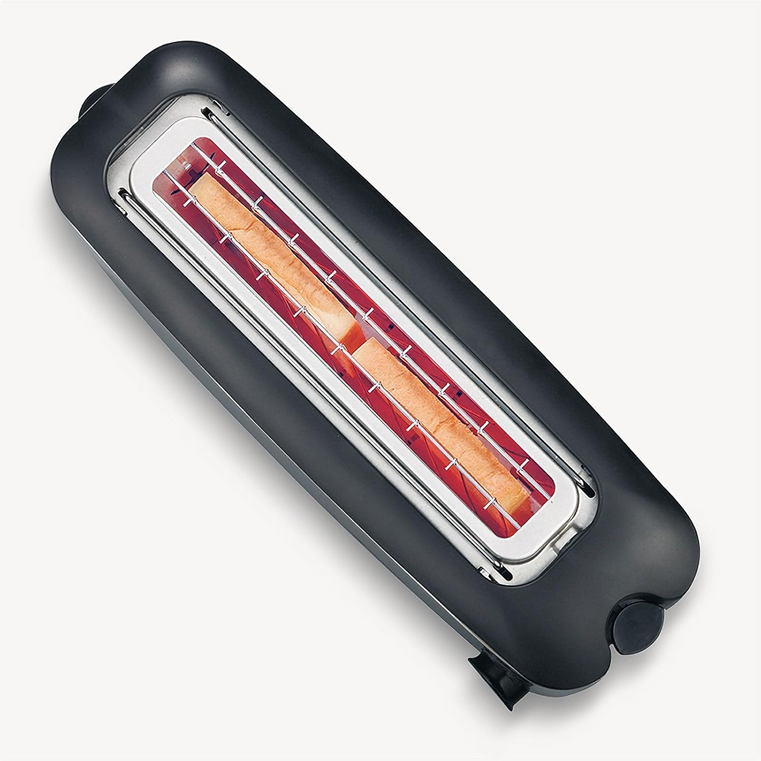 SEVERIN Automatic Long Slot Toaster, 2 Slice, Stainless Steel, Black, 6 Browning Levels, Bun Attachment, Defrost, Warm-Up, 1000W, at 2515 image number 1