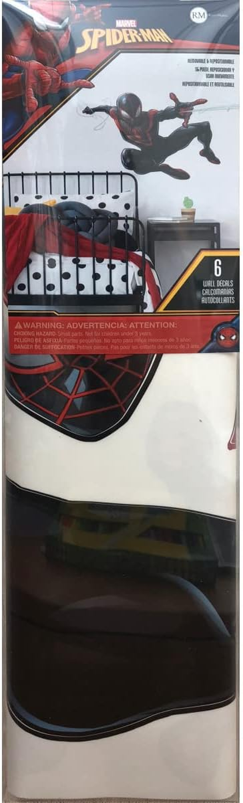 Roommates Marvel Spider-Man Miles Morales Giant Peel and Stick Wall Decals by Roommates, RMK3921GM image number 1