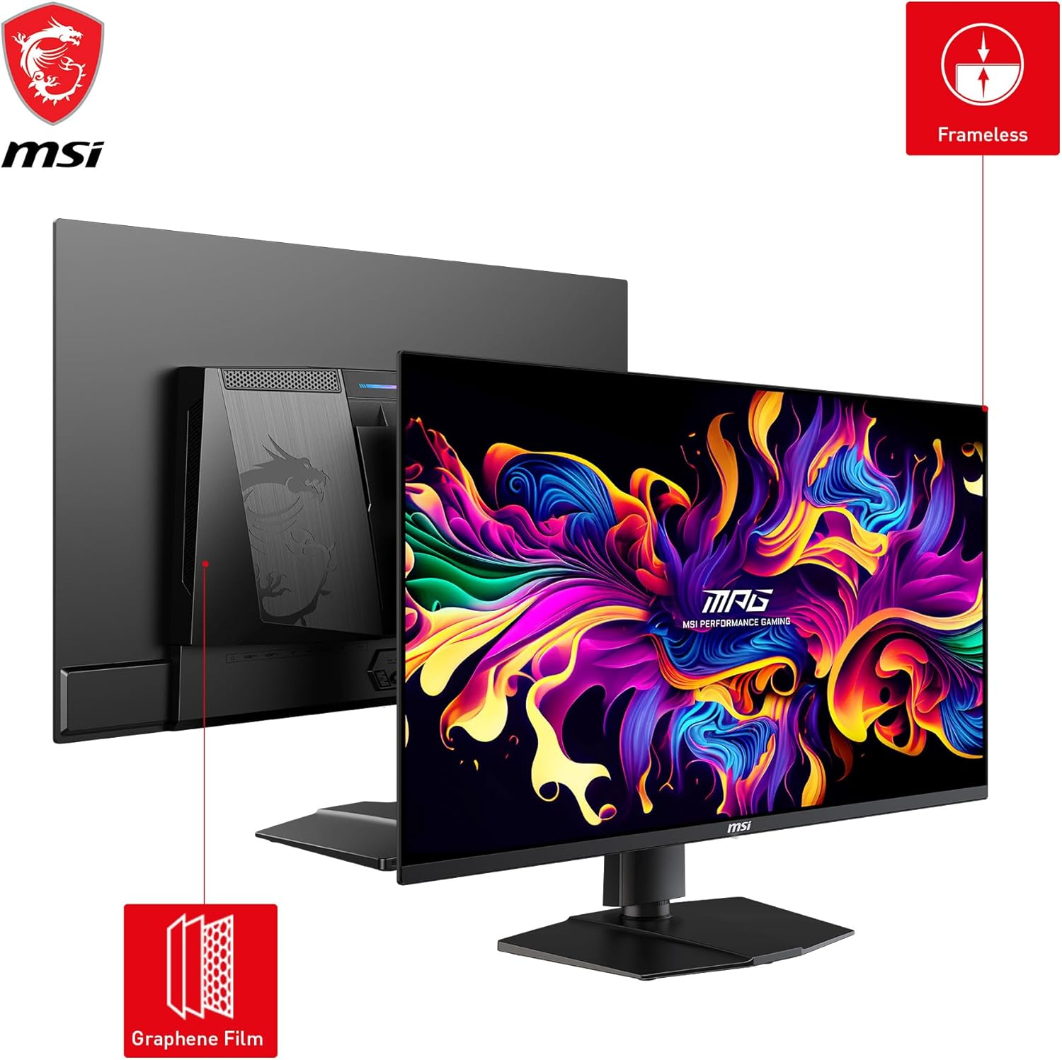 MSI MPG 321URX QD-OLED 32 Inch UHD Flat Gaming Monitor - 3840 X 2160 Quantum Dot OLED Panel, 240Hz / 0.03Ms, 99.3% DCI-P3, &Delta;E&le;2, Displayhdr True Black 400, KVM - DP 1.4A, HDMI 2.1, USB Type-C 90W