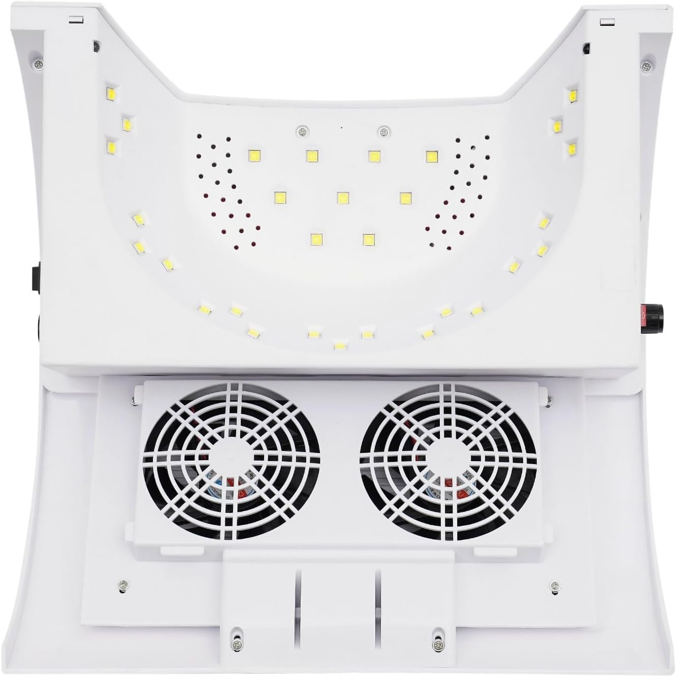 LUOFEISHUN 5-In-1 Manicure Machine, Nail Drill for Polishing, Timing Drying Nail Gel Machine, UV LED Nail Lamp, Nail Dust Collector Dust Vacuum Cleaner, Hand Rest Pillow for Home and Salon