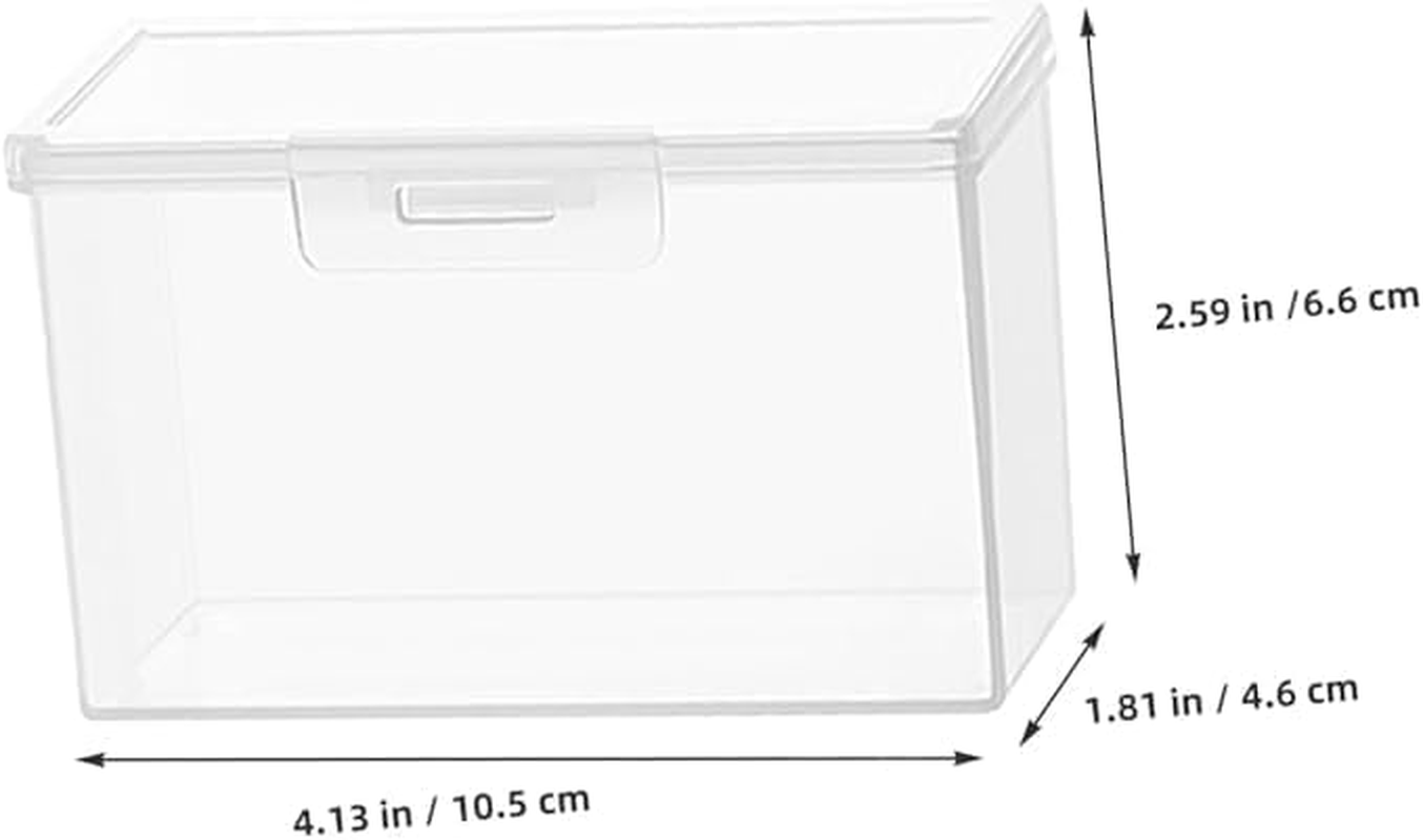 Transparent Plastic Playing Card Cases,Durable Clear Storage Boxes for Poker, Business Cards, and Organizing,Perfect for Card Enthusiasts(10Pcs) image number 2