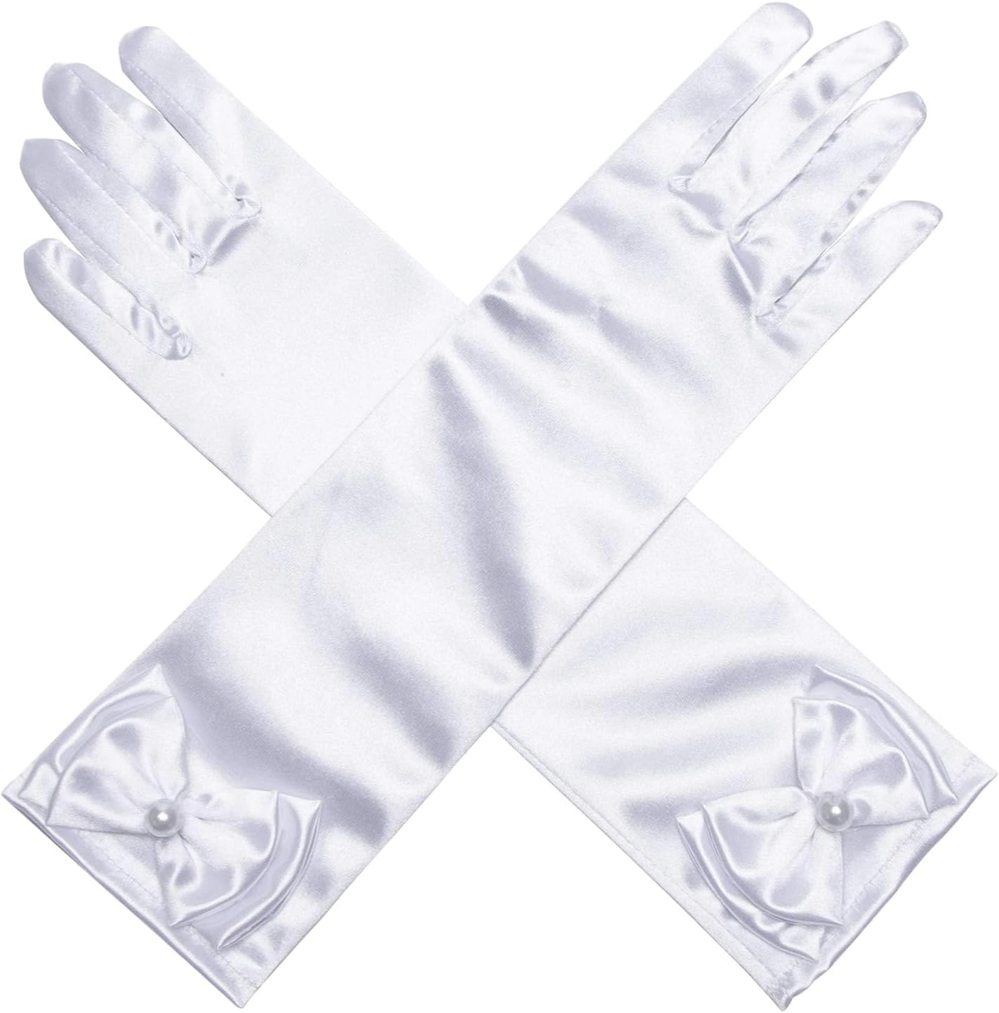 Princess Dress up Cosplay Jewelry Accessories Set for Girls with Crown Scepter Necklace Earrings Gloves Rings Bracelets - Purple2 image number 7