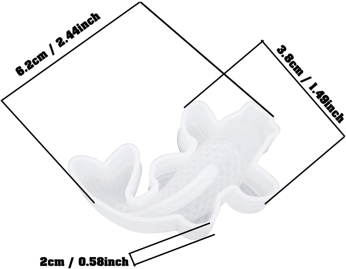 Ecsing 5Pcs 3D Koi Fish Silicone Resin Mould Koi Fish Tank Decor Simulation Resin Mould Resin Fish Mould Accessories for DIY Making image number 5