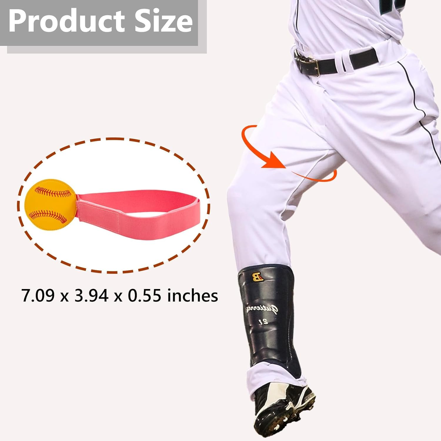 HDBHBH Circle Pitcher Training Aid &ndash; Elastic Softball Pitching Trainer Belt for Youth & Adults, Develops Correct Mechanics, Durable & Adjustable Softball Pitcher&rsquo;S Aid for Consistent Throws image number 5