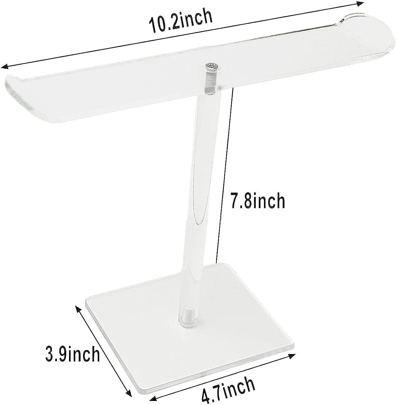 Acrylic Headband Holder,Simple Acrylic Headband Storage Rack with Bending Design | Multifunctional Headband Storage Clear Rack for Headband Jewelry Hair image number 5