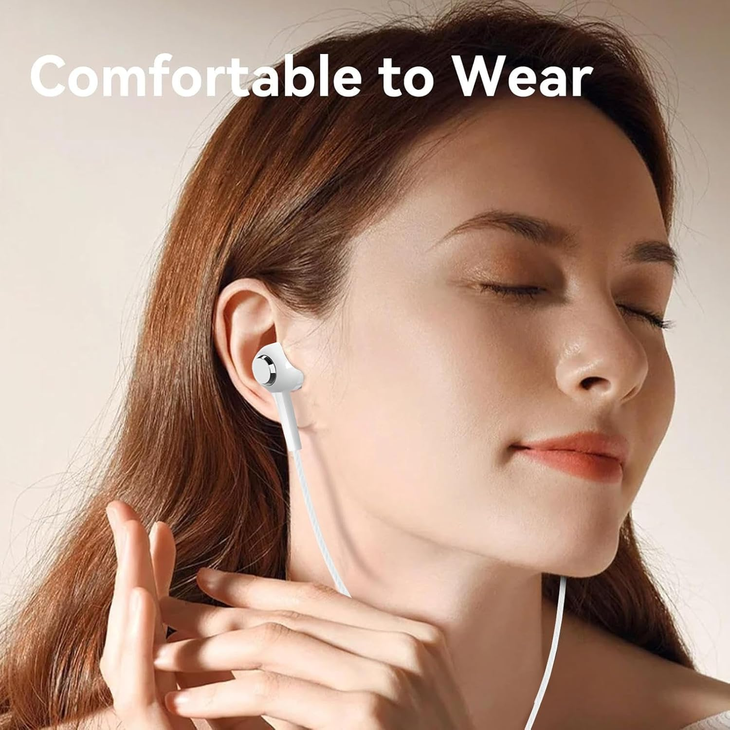 Earphones | Plug-In Headphones with Mic | 3.5Mm Jack Corded Noise Cancelling Earphones for Workout, School, Studio, Gaming, Traveling, Music Production image number 6