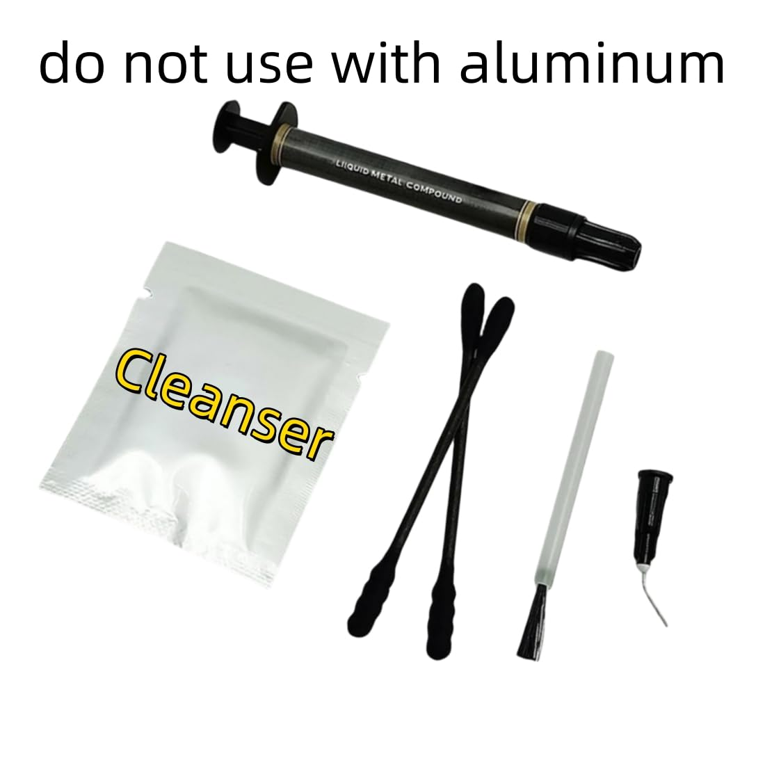 Liquid Metal Thermal Paste, 79 W/Mk High Performance, Heatsink Paste for CPU Coolers, 1 Grams with Cleanser and Spreader image number 1