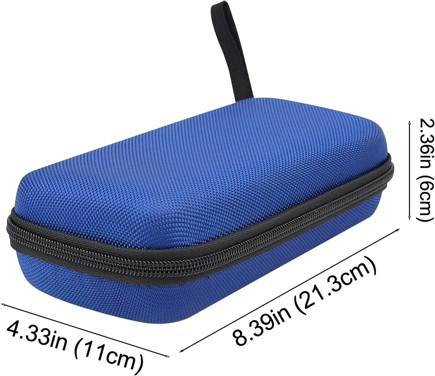 Neehows Universal Portable Hard EVA Carrying Case for Power Bank External Hard Drive Cell Phone USB Charging Cable Cord, Shockproof Protective Electronic Organizer Zipper Enclosure -Blue - Blue image number 4