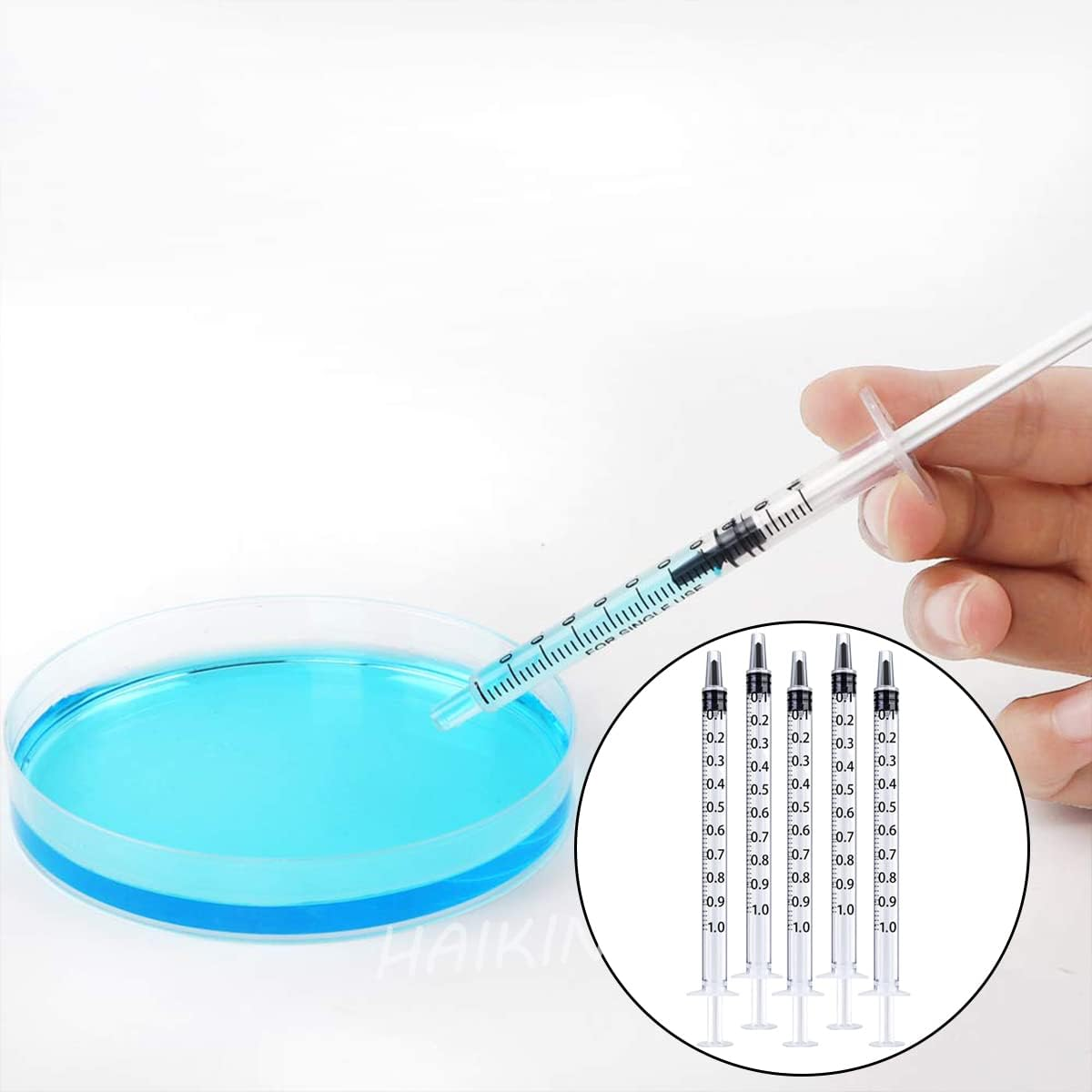 1ML Syringe, 20 PCS Catheter Tip Plastic Syringe for Industrial or Scientific & Pets Feeding （White） image number 1