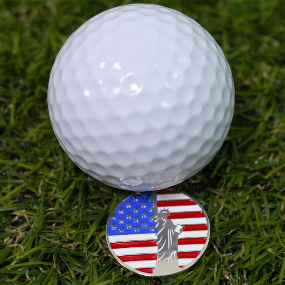 Lot of 10 Golf Ball Markers Assorted Patterns - Soft Enamel Technique - Butterfly Ball Marker image number 6