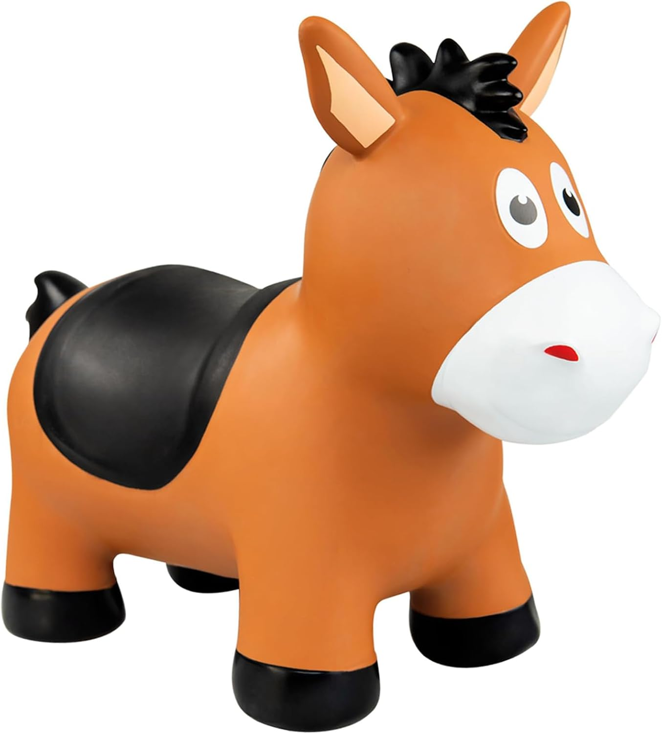 Bouncy Horse for Toddlers 1-3, Inflatable Riding Toy for Kids, Toddler Bounce Animal (Horse 2)