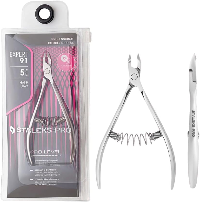 STALEKS PRO by Natury Nails Professional Cuticle Nippers 5 Mm Stainless Steel Expert 91-5 image number 4