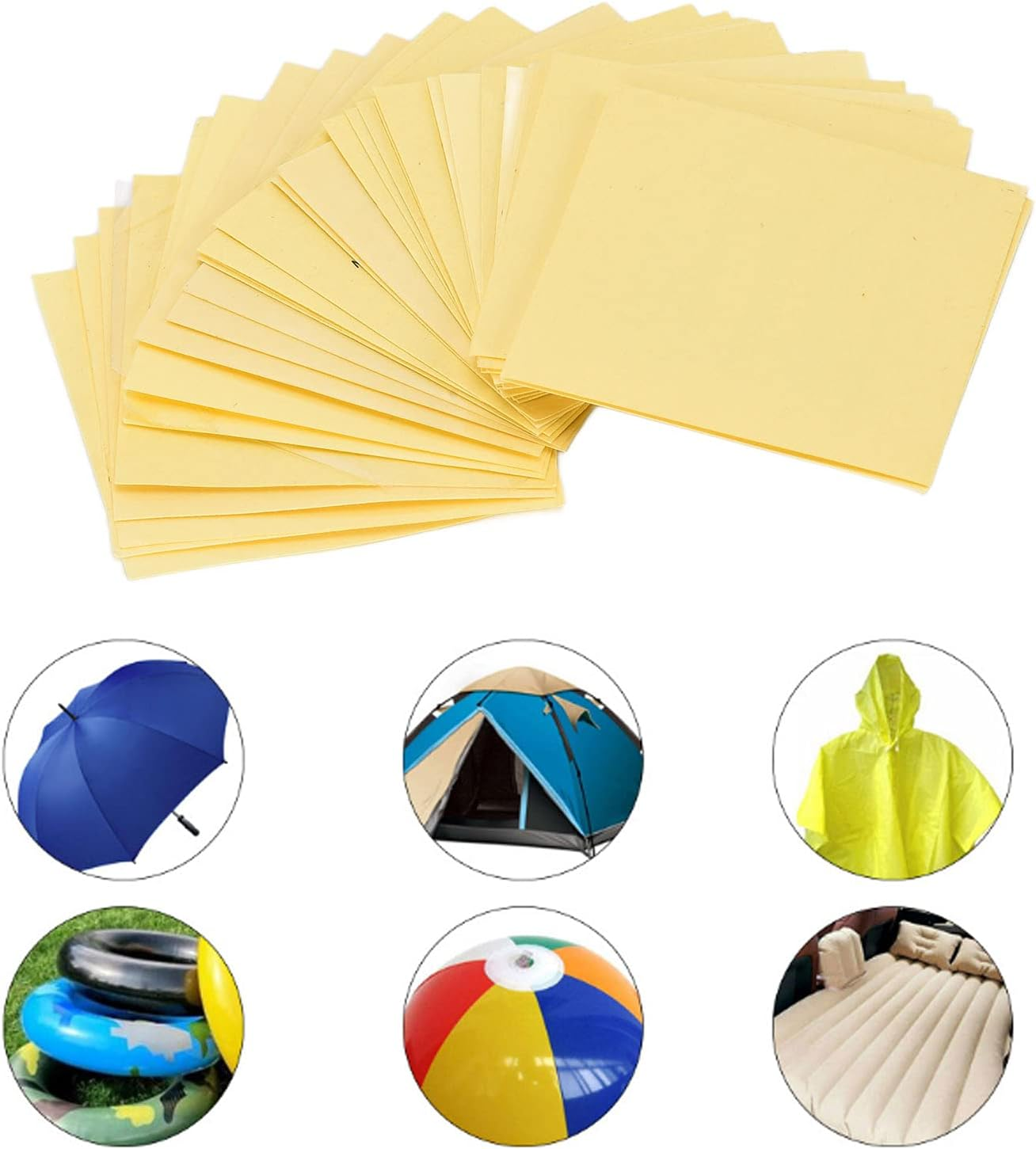 TOPINCN Waterproof Repair Patches Kit More Viscous Material for Inflatable Products 30 Pcs for Swimming Rings