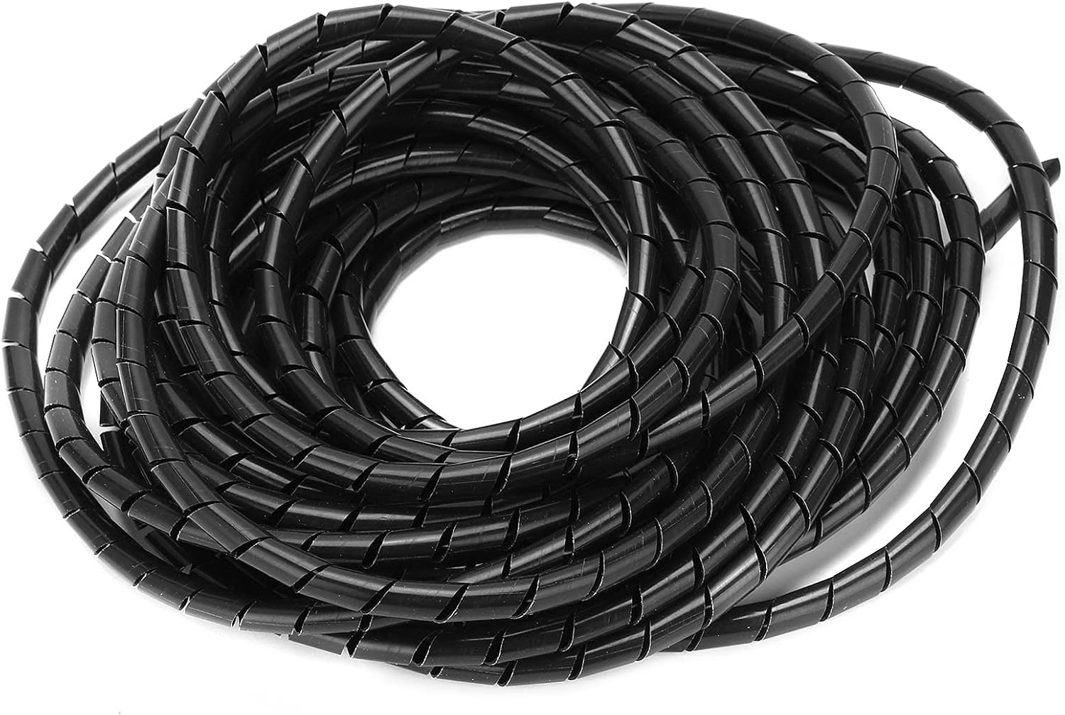 Spiral Wire Wrap Cord Flexible Cable Organizer Management Black &Phi;8Mm, Inner Diameter 6Mm, Length 10 Meters, for Wiring in Computer Room, Workshop image number 2