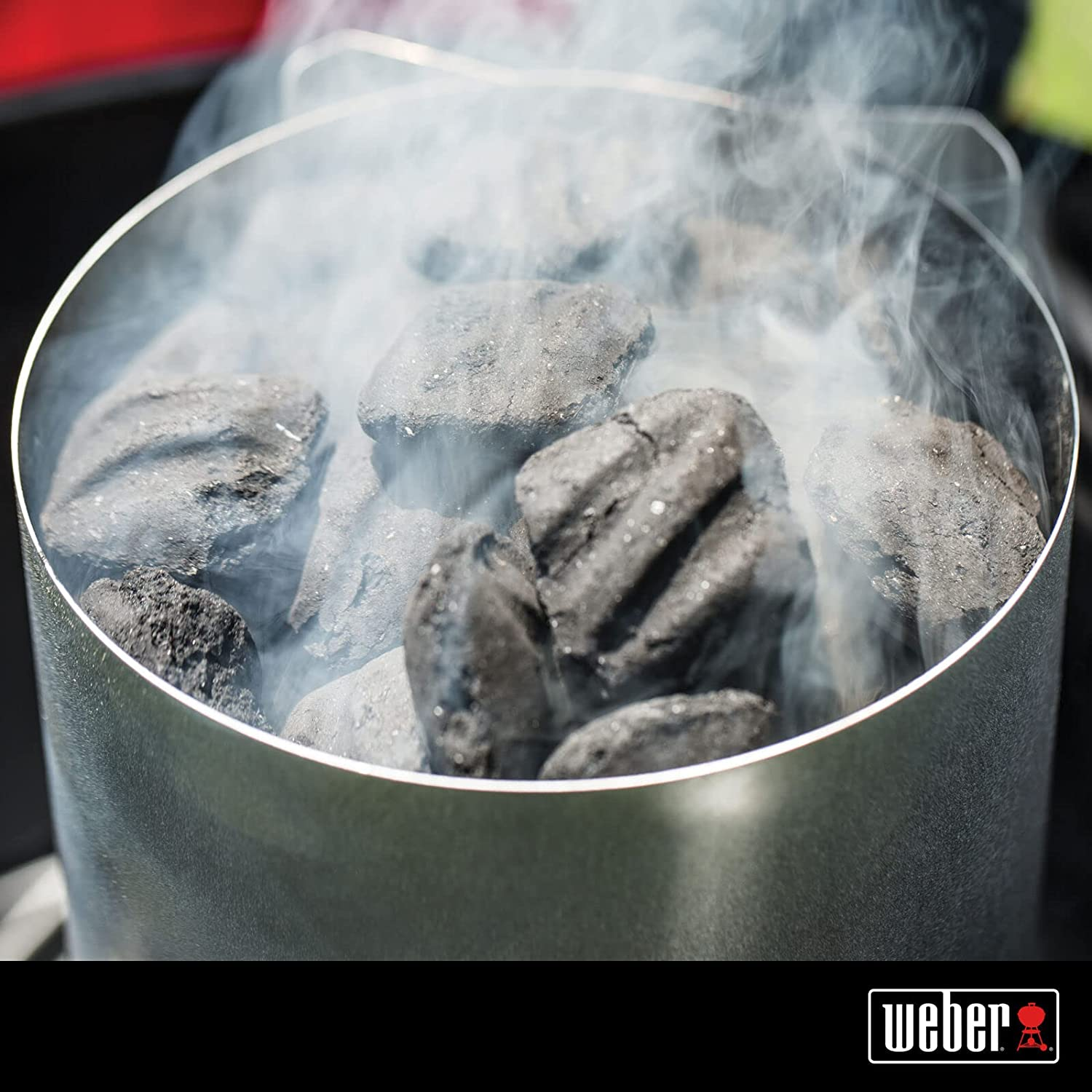 Weber Rapidfire Chimney Starter for Charcoal Grills & BBQ Barbecues image number 2