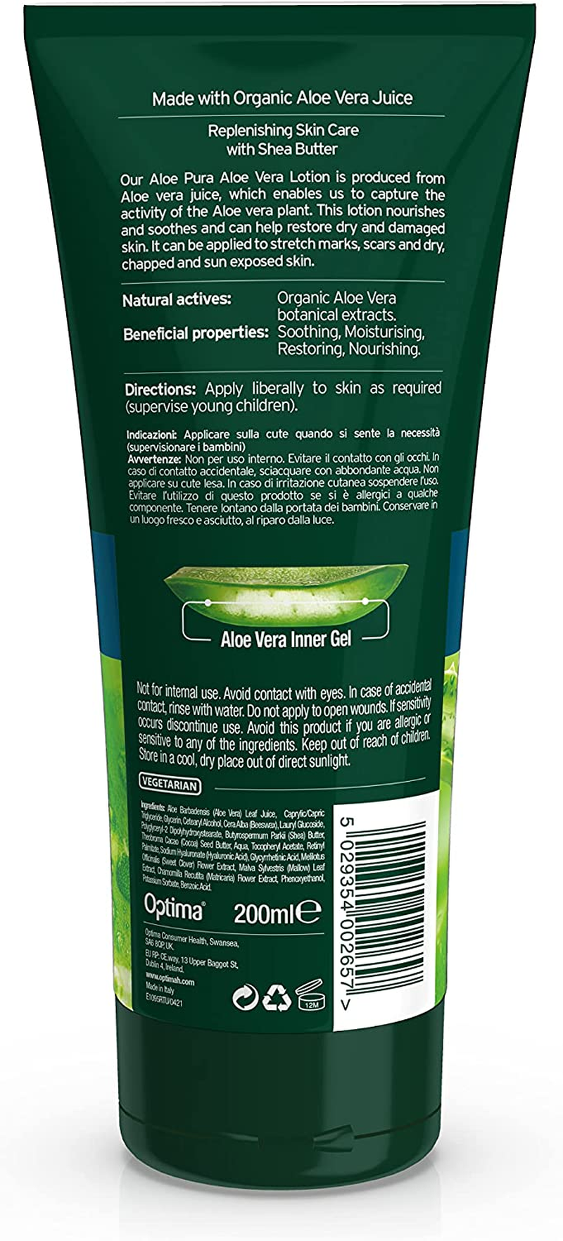 Aloe Pura Organic Aloe Vera Lotion 200 Ml