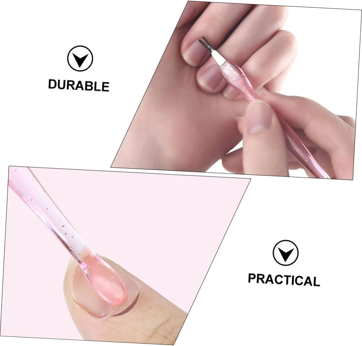 BATHVEVE 10Pcs Professional Manicure Pedicure Tools Stainless Steel Cuticle Trimmer Nail Art Supplies Kit image number 5