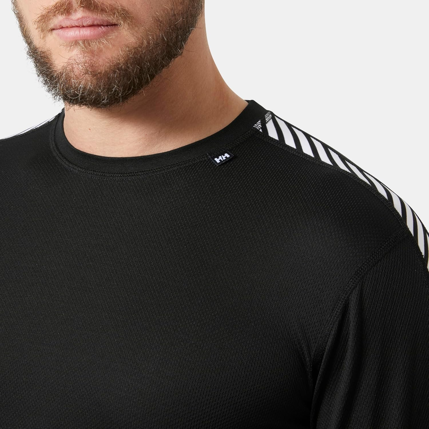Helly Hansen Men'S HH LIFA Stripe Crew, Black, 2X-Large image number 6