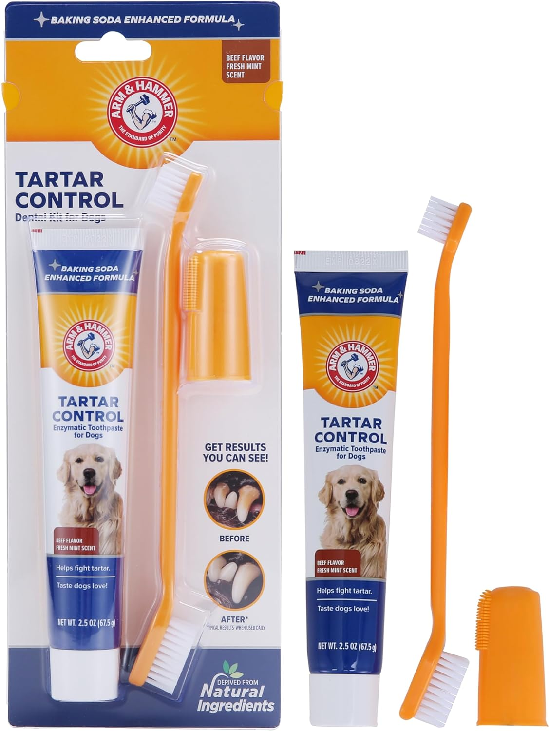 Arm & Hammer Beef Flavor Tartar Control Dental Kit for Dogs image number 6