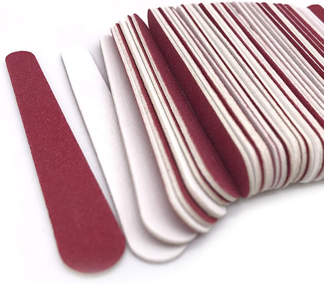 Disposable Nail Files Mini Double Sided Emery Boards Manicure Pedicure Tools 7.8X1.2X0.1Cm 50PCS Nail Files Bulk Disposable Emery Boards Double Sided Nail Files Double Sided Emery Boards image number 1