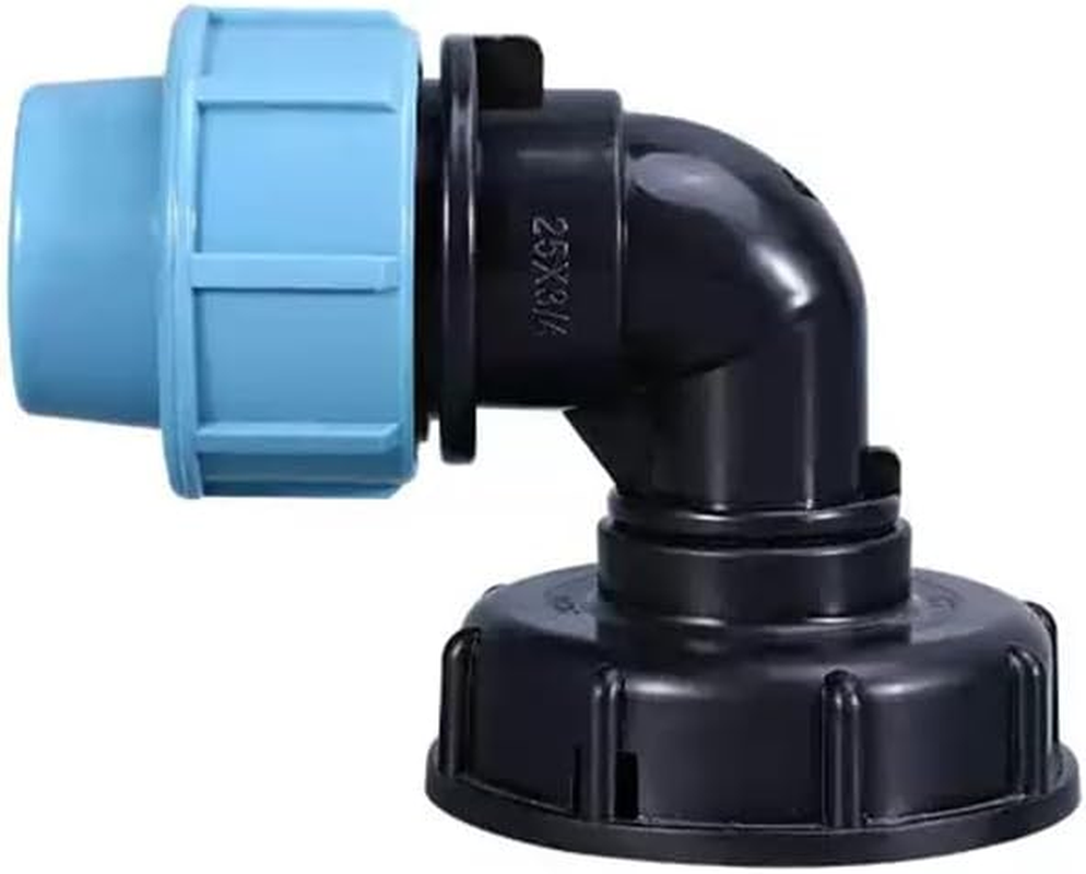 IBC Tank Thread Connector S60X6 to 20Mm MDPE Pipe Adapter (Tee,20Mm)