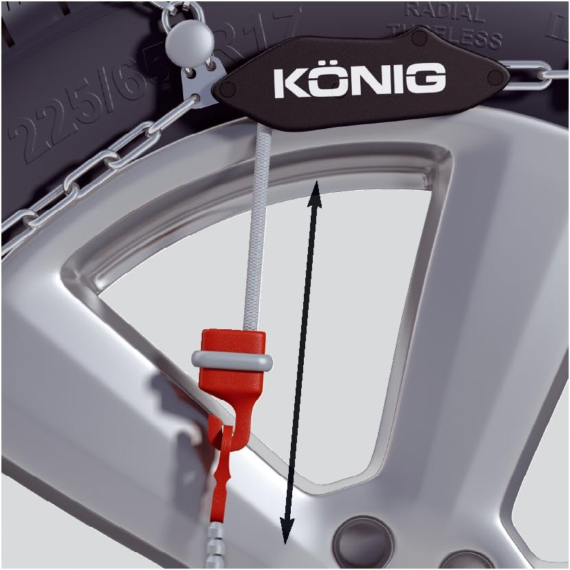 K&ouml;nig XG-12 PRO 247 - Snow Chains, 2 Pieces image number 1
