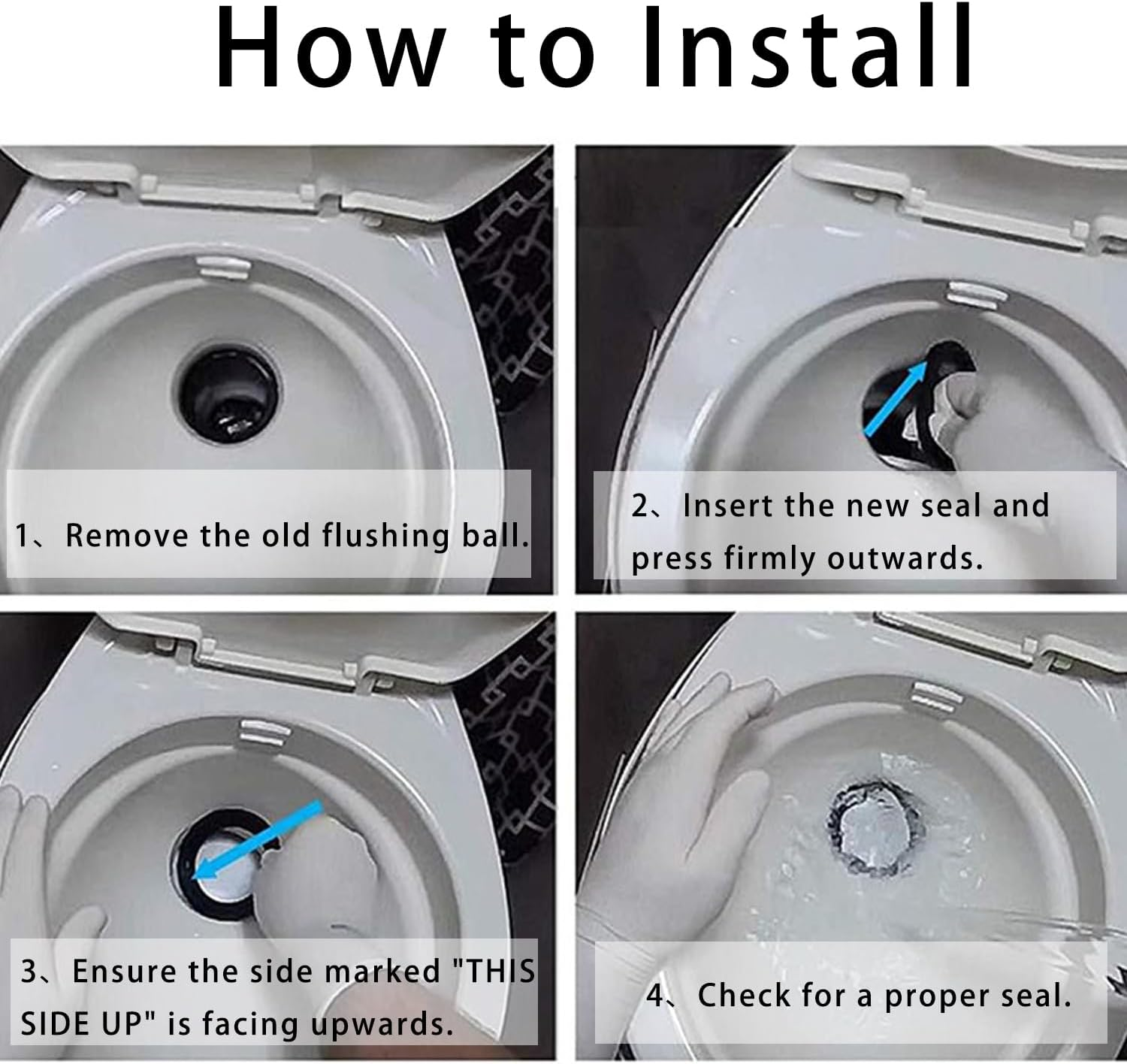 RV Toilet Seal Replacement Kit 385311658 High-Performance Rubber Seal Ring for Camping Trailers & Motorhomes, Leak Prevention Repair Parts (3 Pcs) image number 6