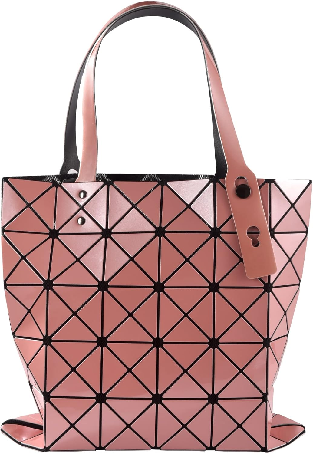 FOSIDEY Holographic Wallet, Versatile Geometric Stitching, Geometric Luminous Purse and Tote