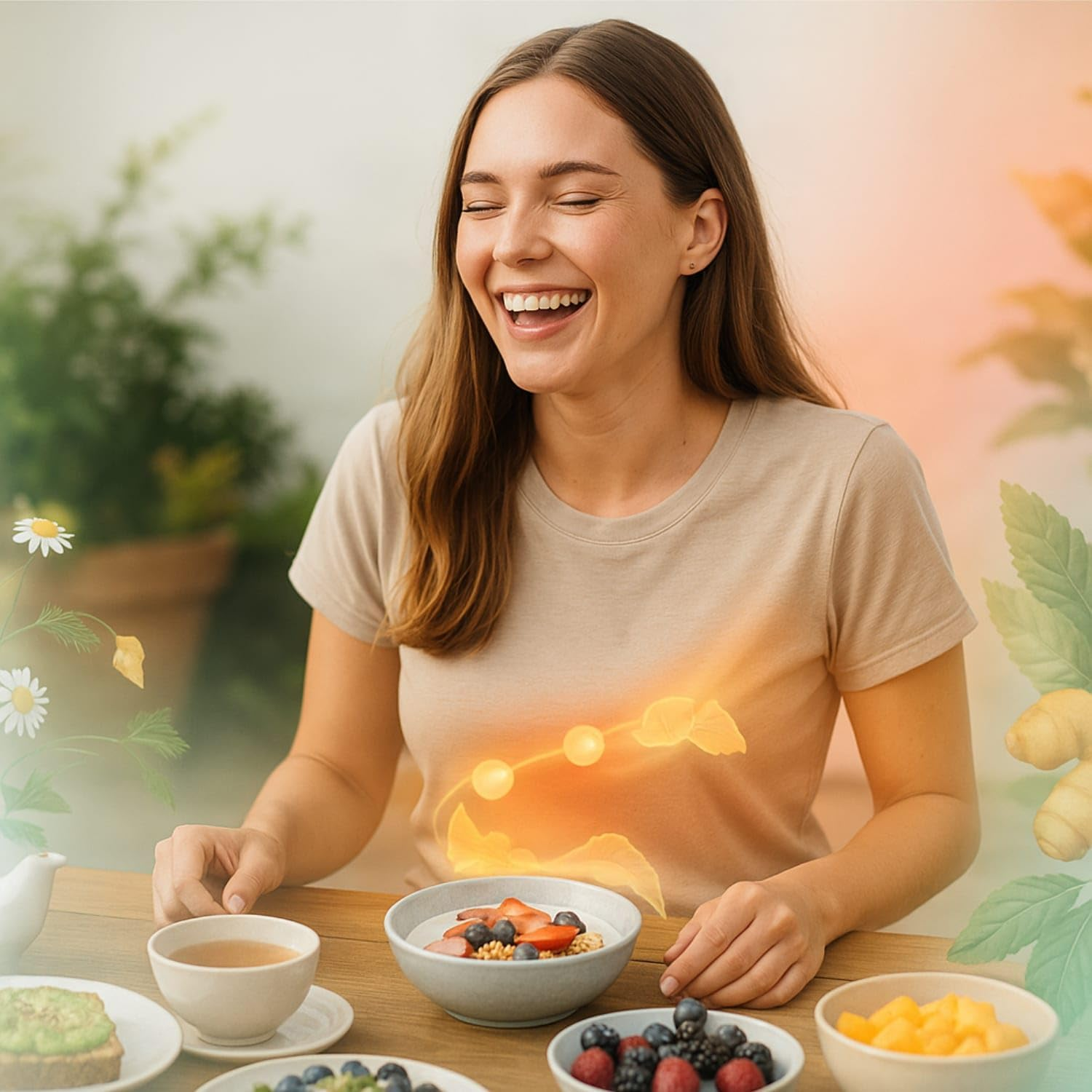 Glowbelly Digestive Enzyme Complex | 16 Plant-Based Enzyme Strains with Prebiotics, Probiotics (1B CFU), Peppermint & Ginger | 60 Vegan Gluten-Free Capsules image number 2