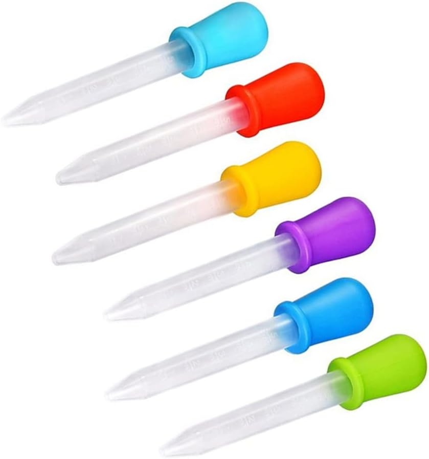 Color Random Toddlers Dropper Washable Reusable Portable Infant Droppers Detachable Pipette Outdoor Travelling, 6PCS & Color Random image number 2
