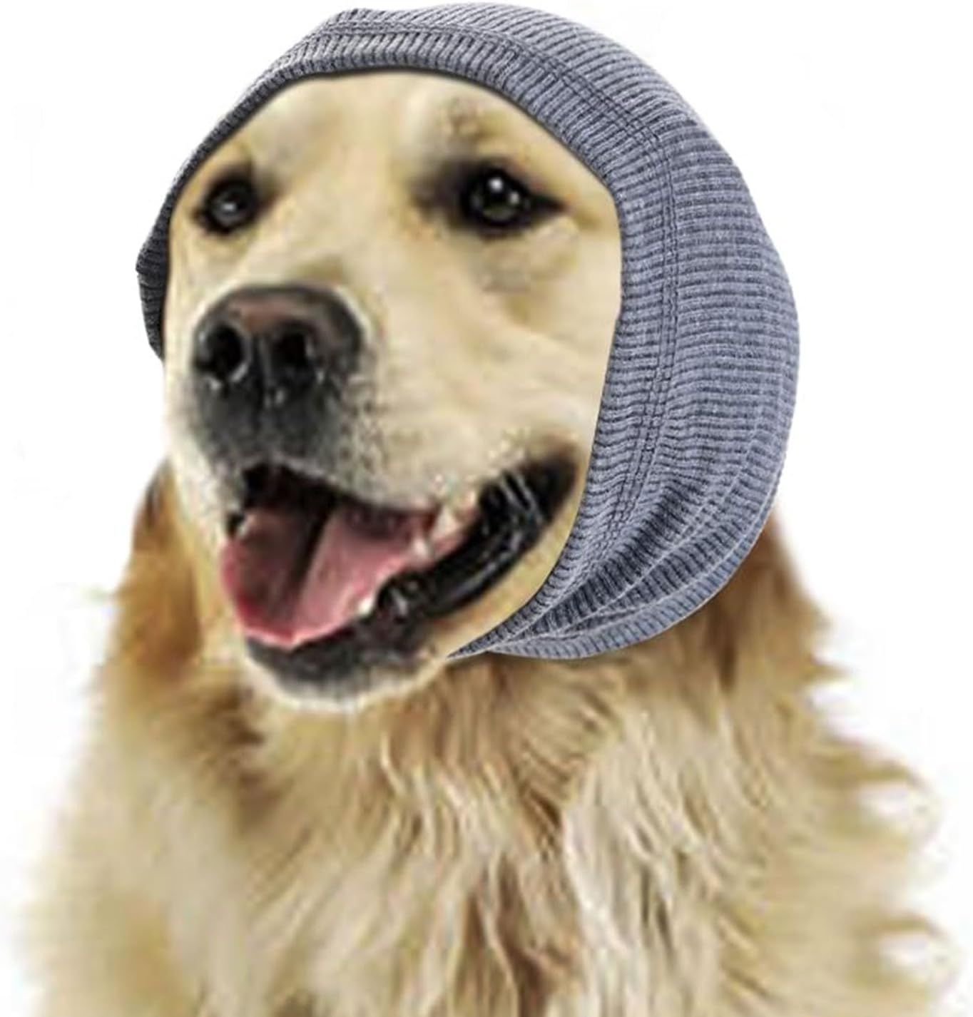 YIYUIUR Dog Ear Muffs Noise Protection Covers Dog Calming Hoodie for Grooming and Force Drying, Comfort Hoodie for Anxiety (Grey, L) image number 3