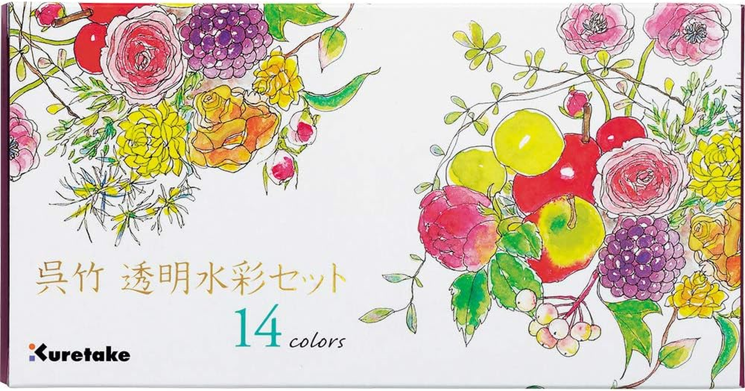 Fils Watercolor Set 14 Color Set (Japan Import) by Kuretake image number 6