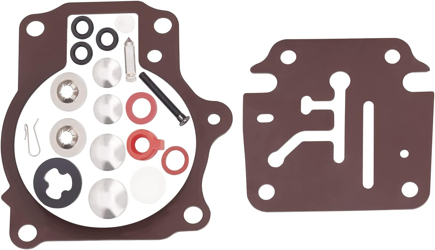 AHL 1Pack Carburetor Rebuild Kit with Float for Johnson Evinrude 396701 392061 398729 18 20 25 28 30 35 40 45 48 50 55 60 65 70 75 HP Outboard Motors Sierra 18-7222 18-7042 Mallory 9-37107