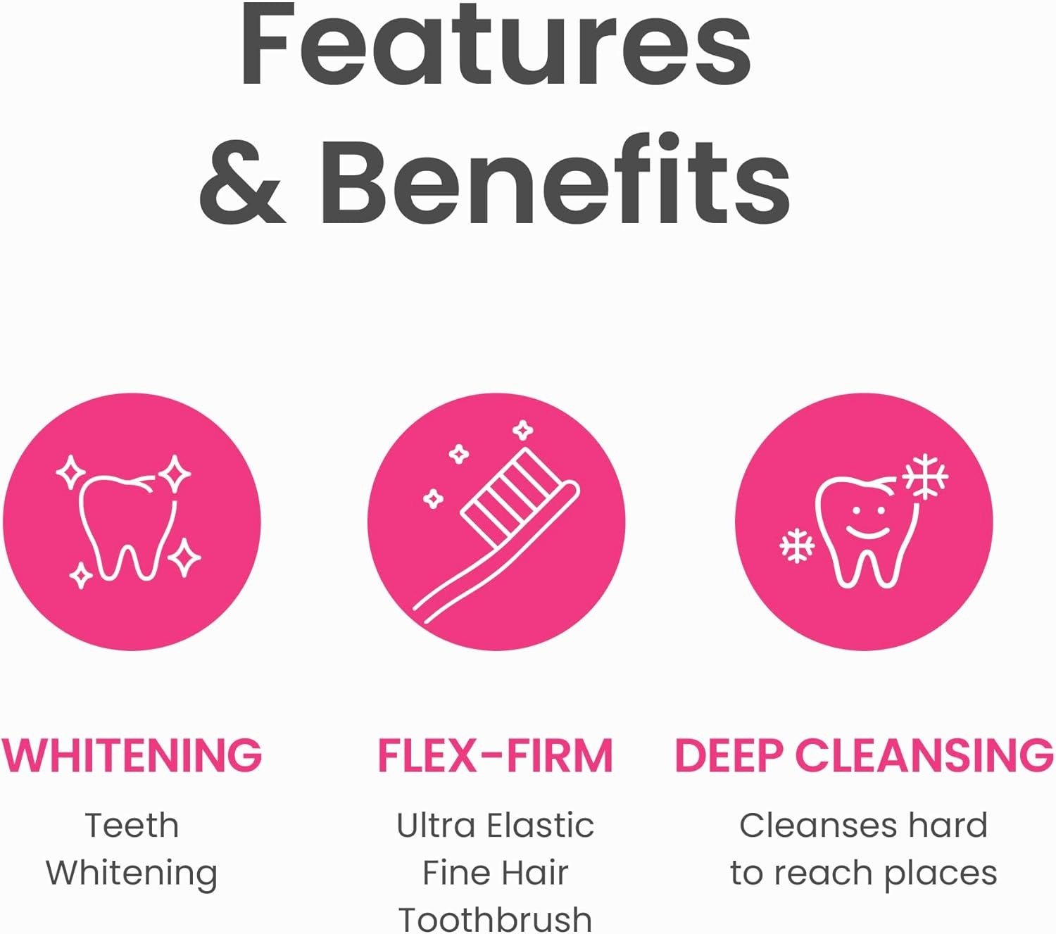 Euthymol Whitening Toothbrush (White, 6 Count) - Premium Soft Dual-Tension Bristles. Advanced Plaque Removal, Stain Reduction. image number 2